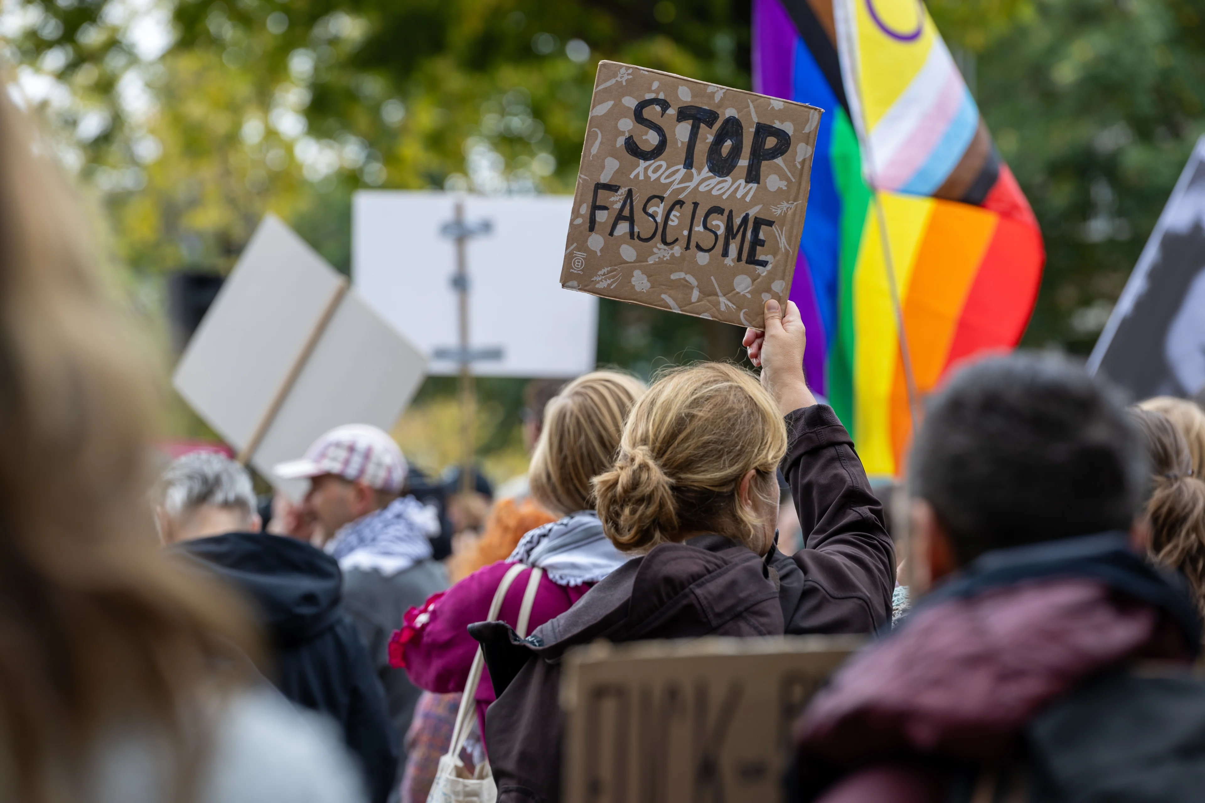 Enkele honderden bij demonstratie van Samen Tegen Fascisme