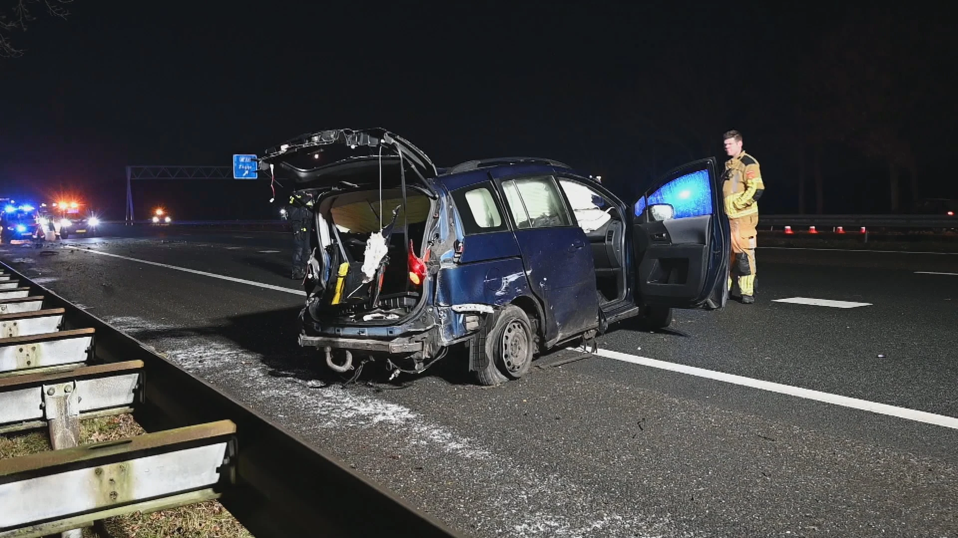 Dodelijk slachtoffer A58 werd uit auto geslingerd en meerdere keren overreden