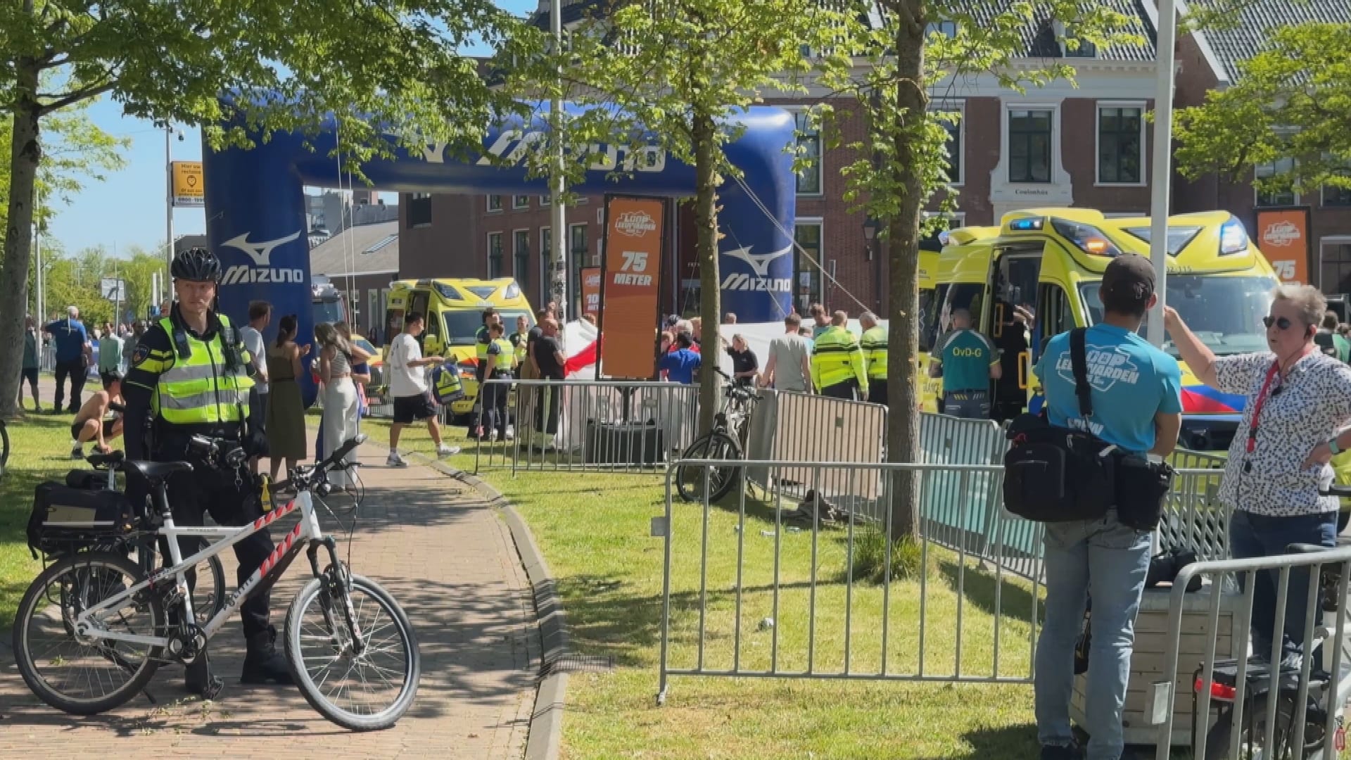 Hardlopers bezwijken onder de hitte tijdens wedstrijd in Leeuwarden