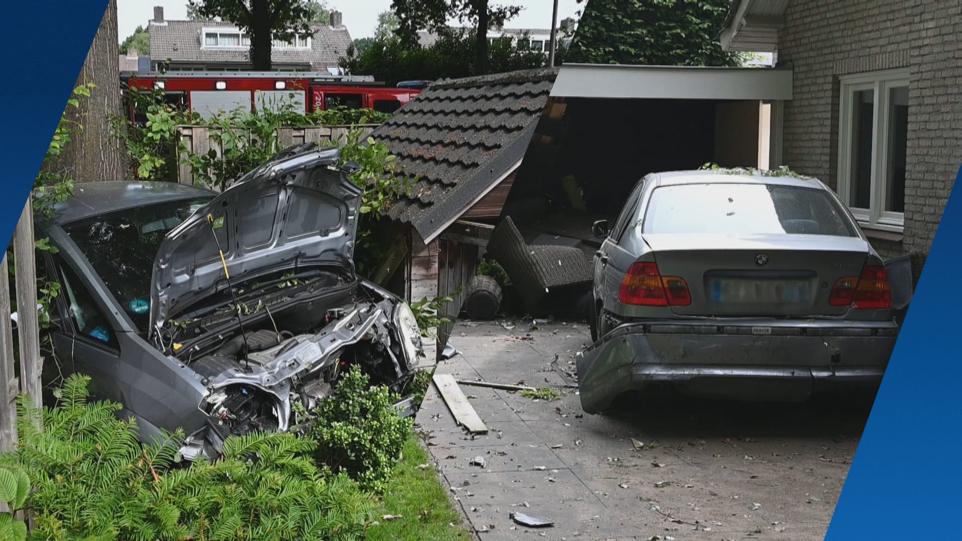 Verkeersruzie eindigt in achtertuin Berkel-Enschot: twee automobilisten aangehouden