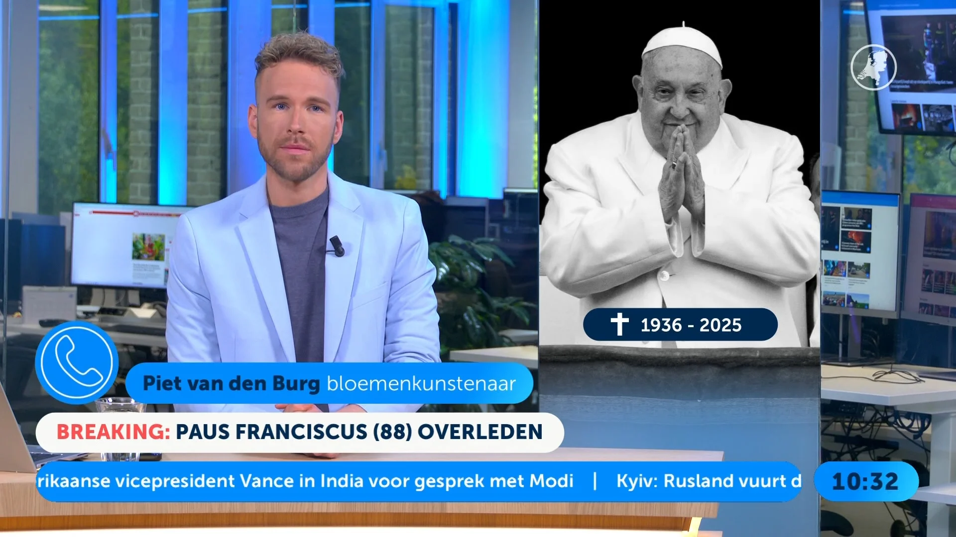 Paus Franciscus (88) overleden