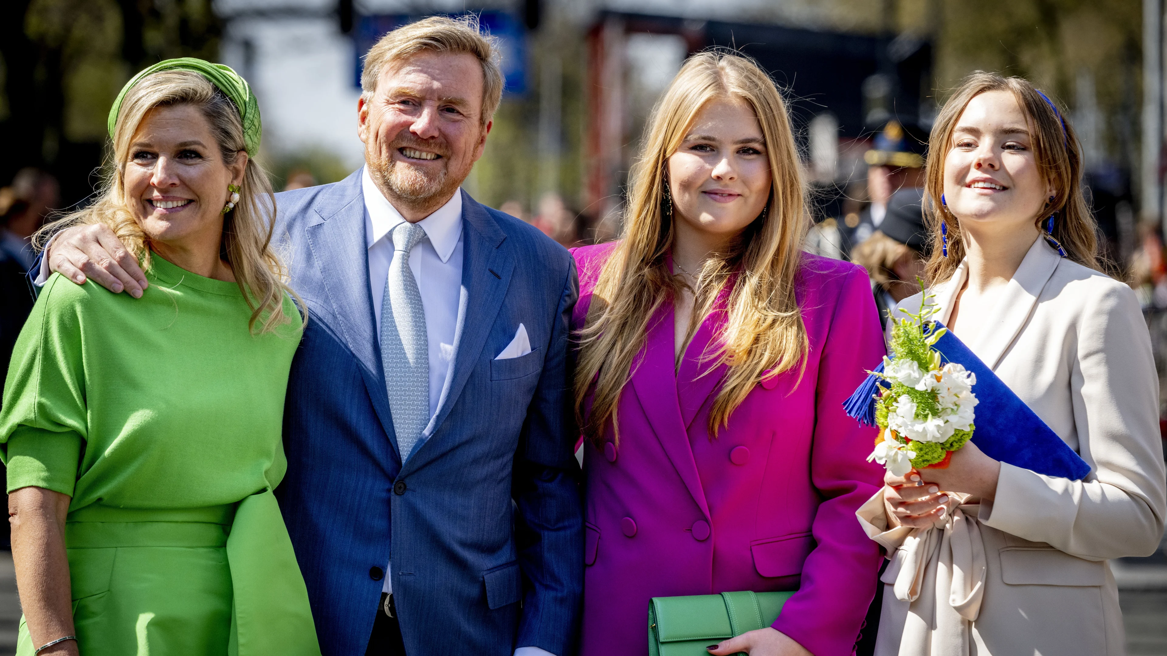 Koninklijke familie viert Koningsdag 2024 in Emmen