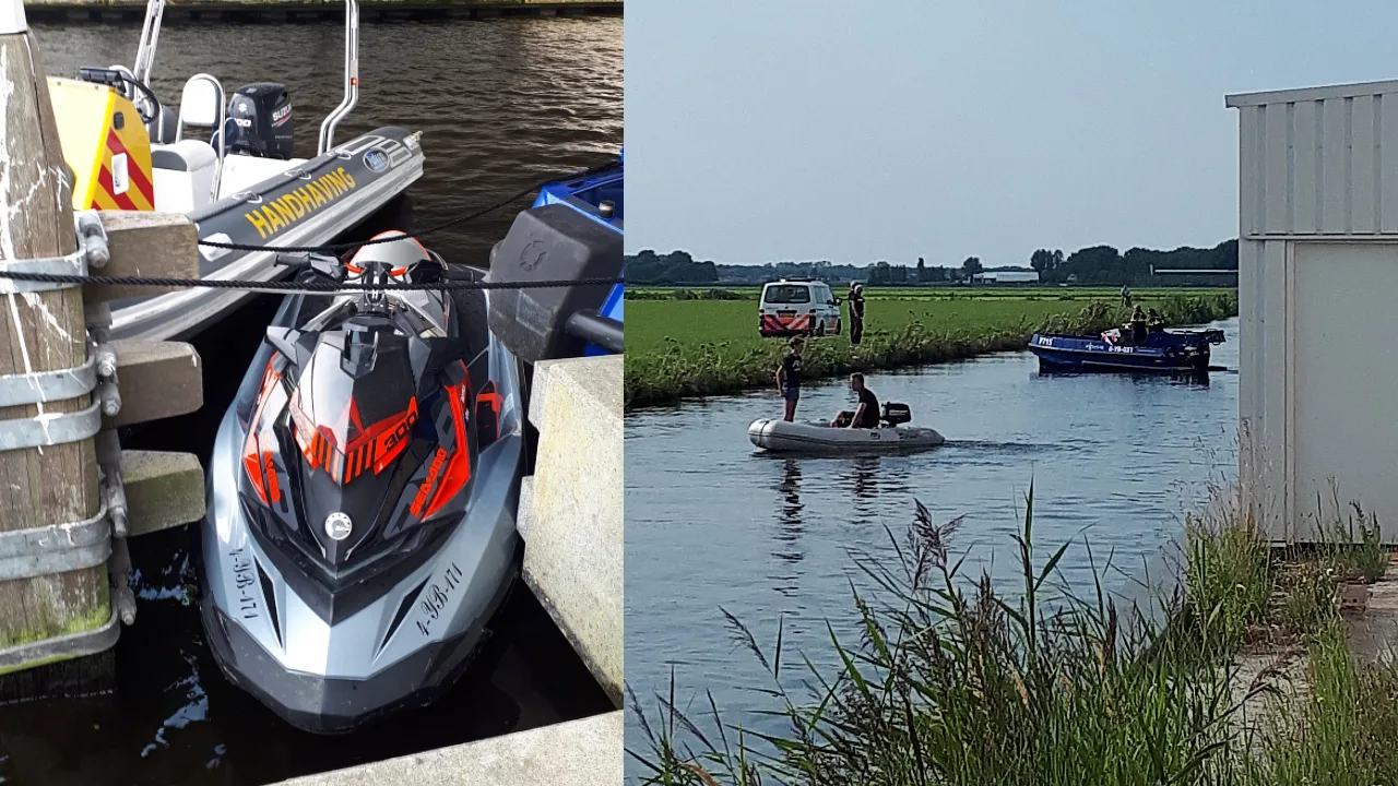 Klopjacht op 'jetski-aso' in Hillegom