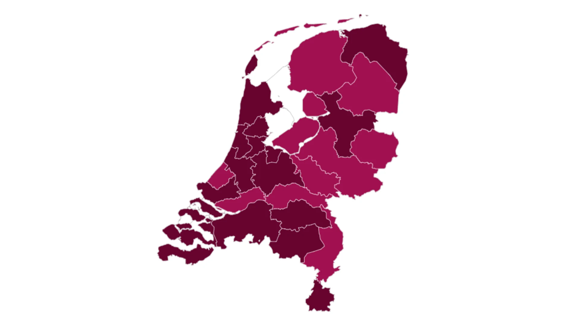 Nog vijftien veiligheidsregio's op 'zeer ernstig', Zeeland terug op hoogste niveau
