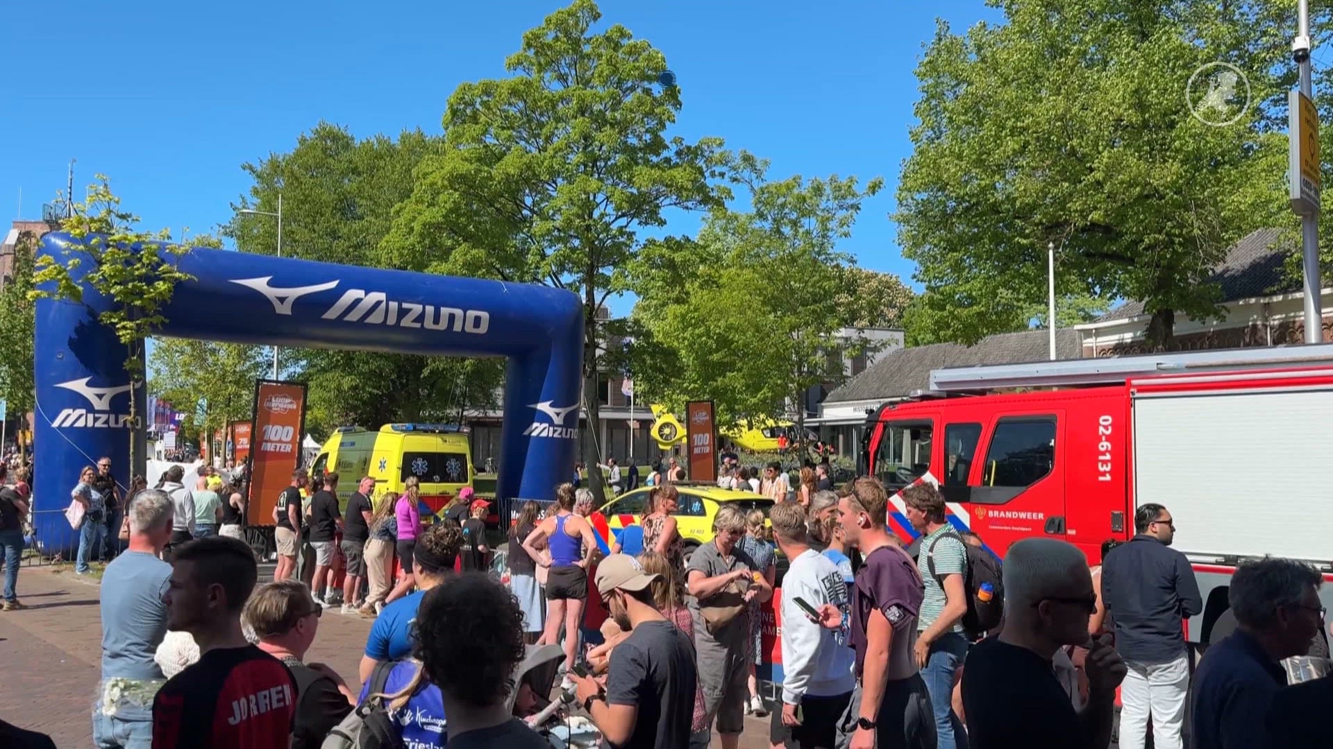 Hardloper onwel geworden door hitte tijdens hardloopwedstrijd Leeuwarden