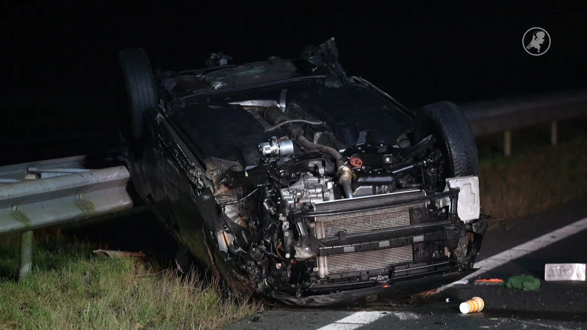 Dode en drie gewonden door ongeluk op A18
