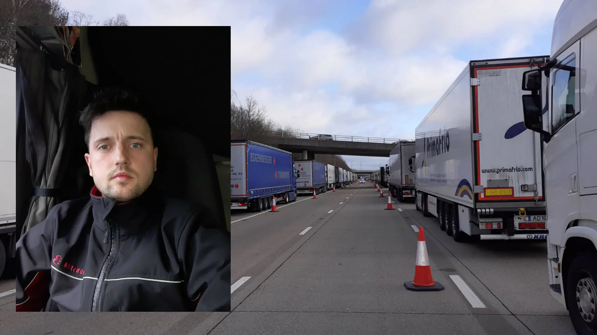 Bas viert kerst noodgedwongen in zijn vrachtwagencabine: 'Lijkt wel een soort Expeditie Robinson'