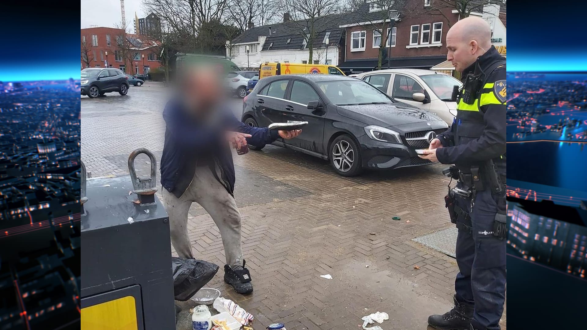 Dakloze man strooit met vuilnis en steekt piemel door celdeur na aanhouding