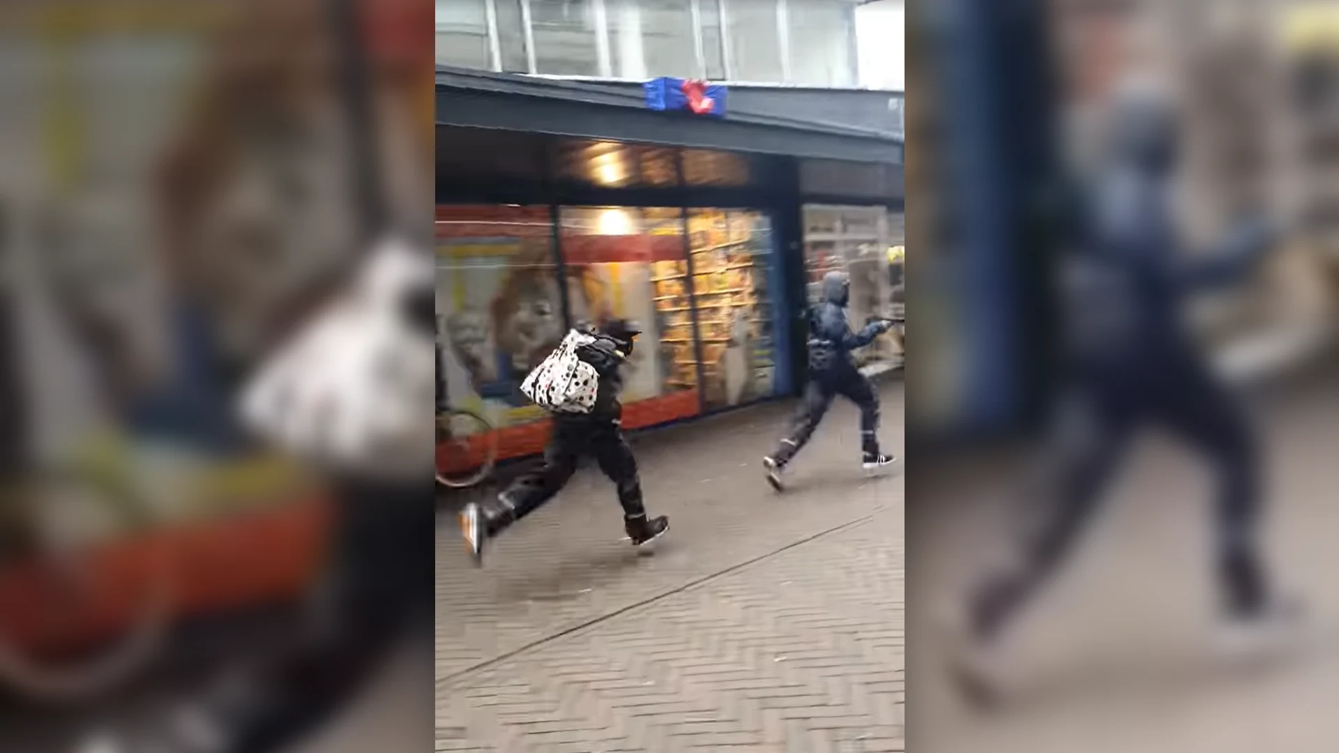 Getuige trekt sleutel uit vluchtscooter en filmt hoe winkeloverval mislukt