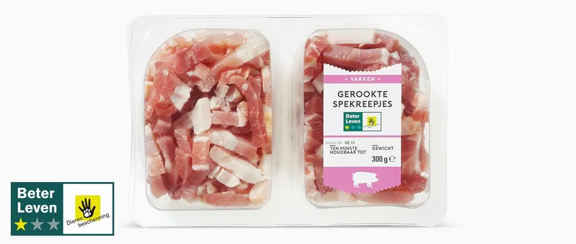 Lidl roept spekreepjes terug vanwege salmonella