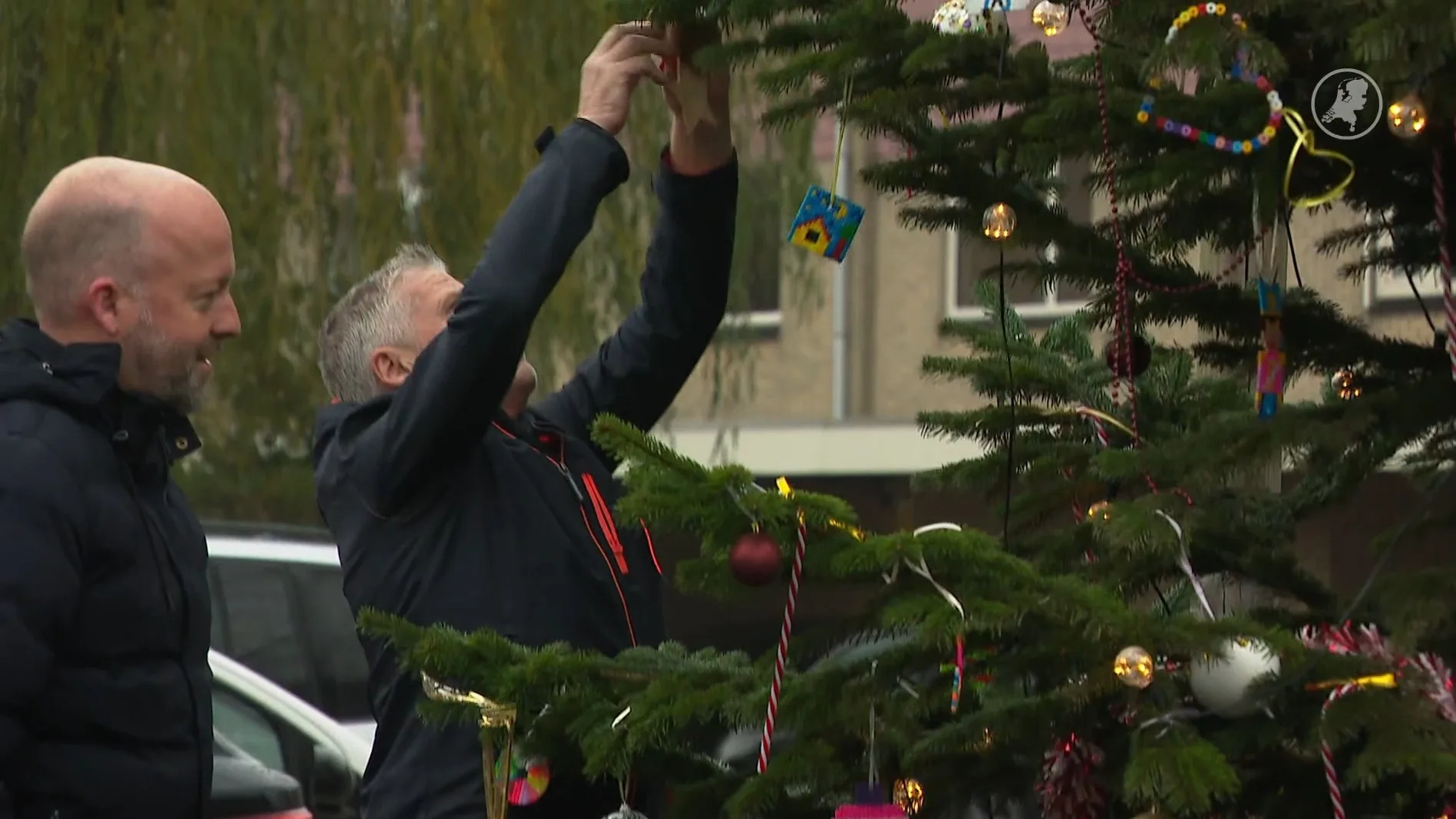Feestdagen begonnen voor Merenwijk: Leidse buurt-kerstboom mag toch blijven staan