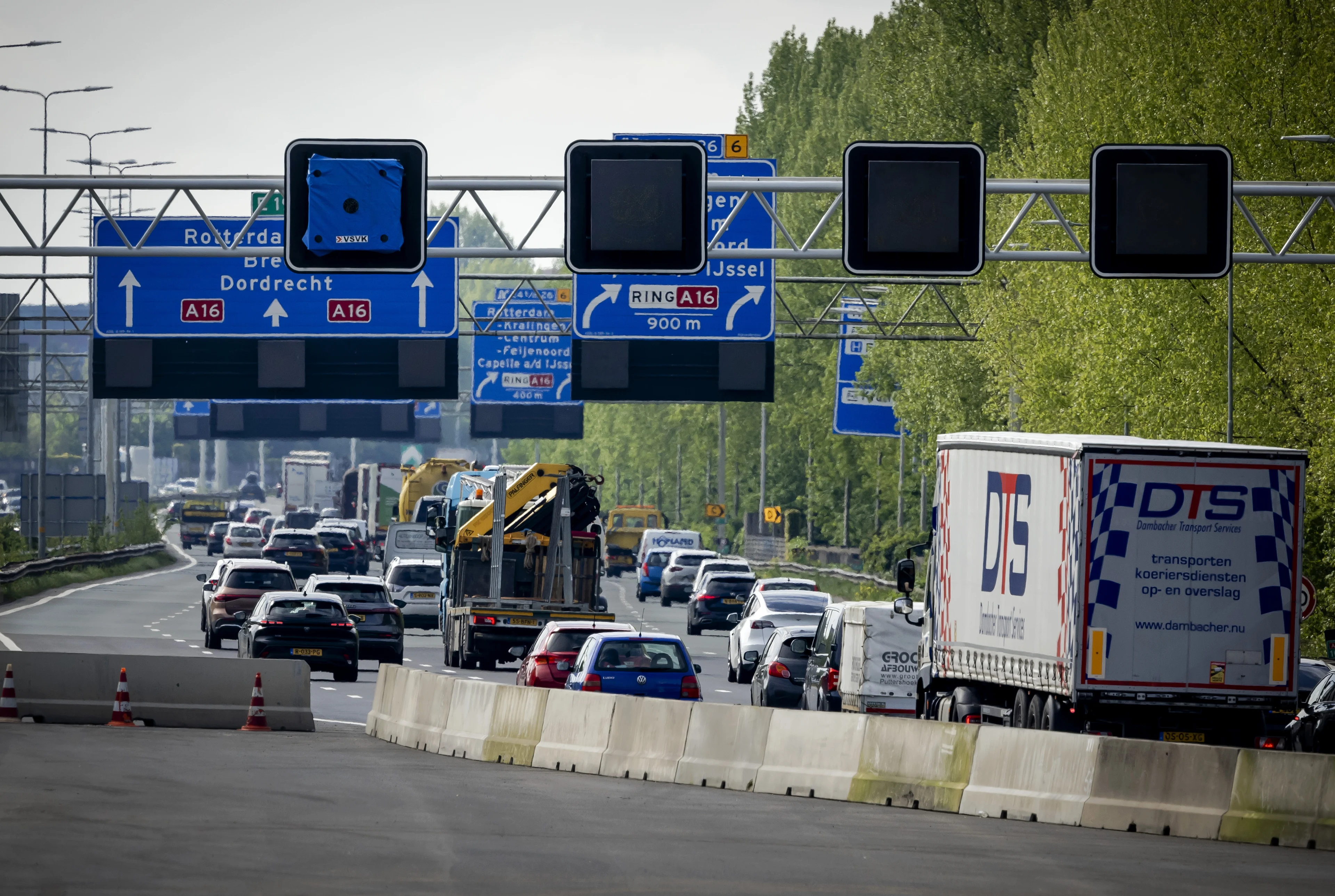 A16 op Ring Rotterdam vijf weekenden dicht: dit zijn de gevolgen