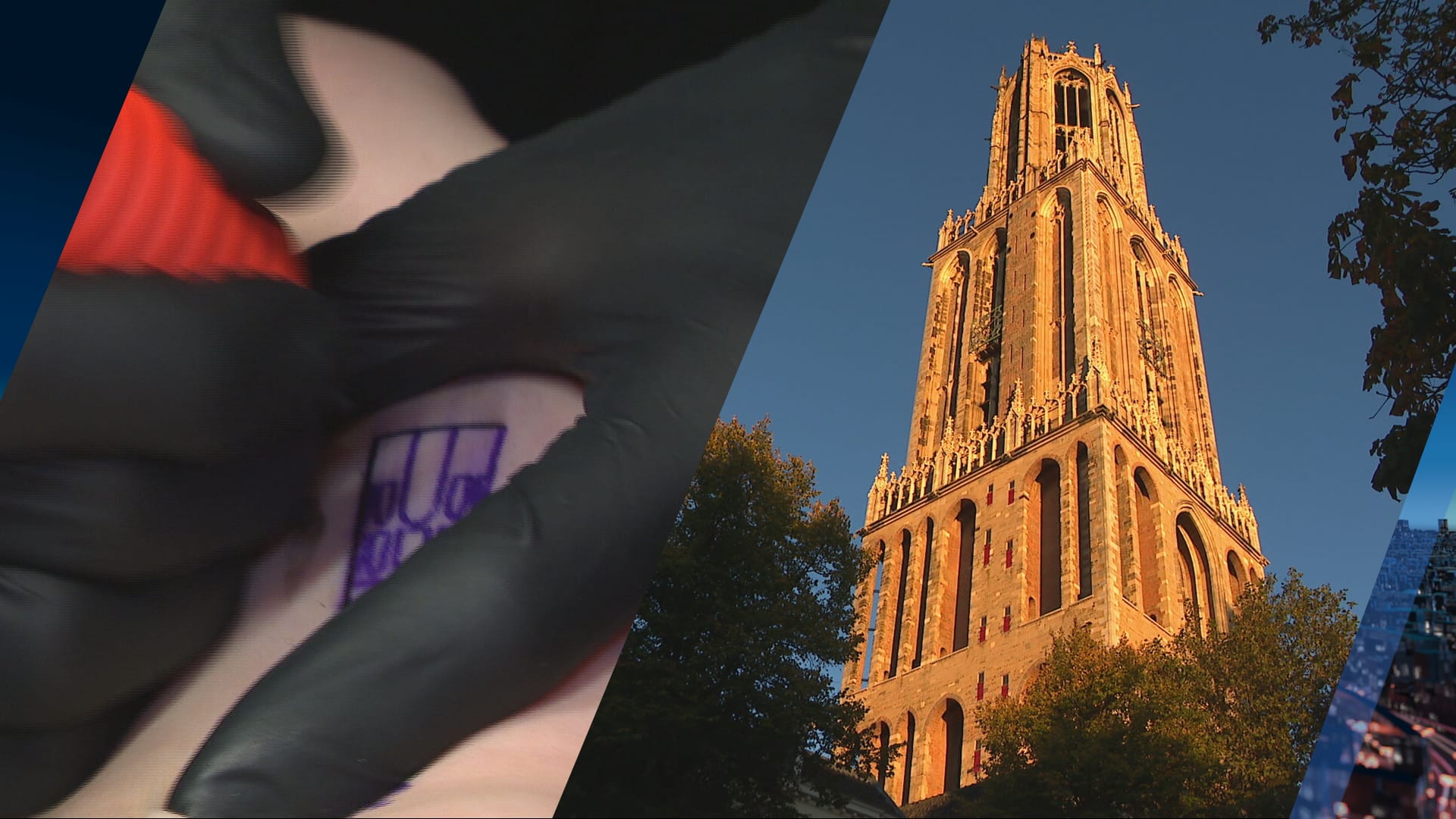 Honderden Utrechters zetten Dom-tattoo in de Dom