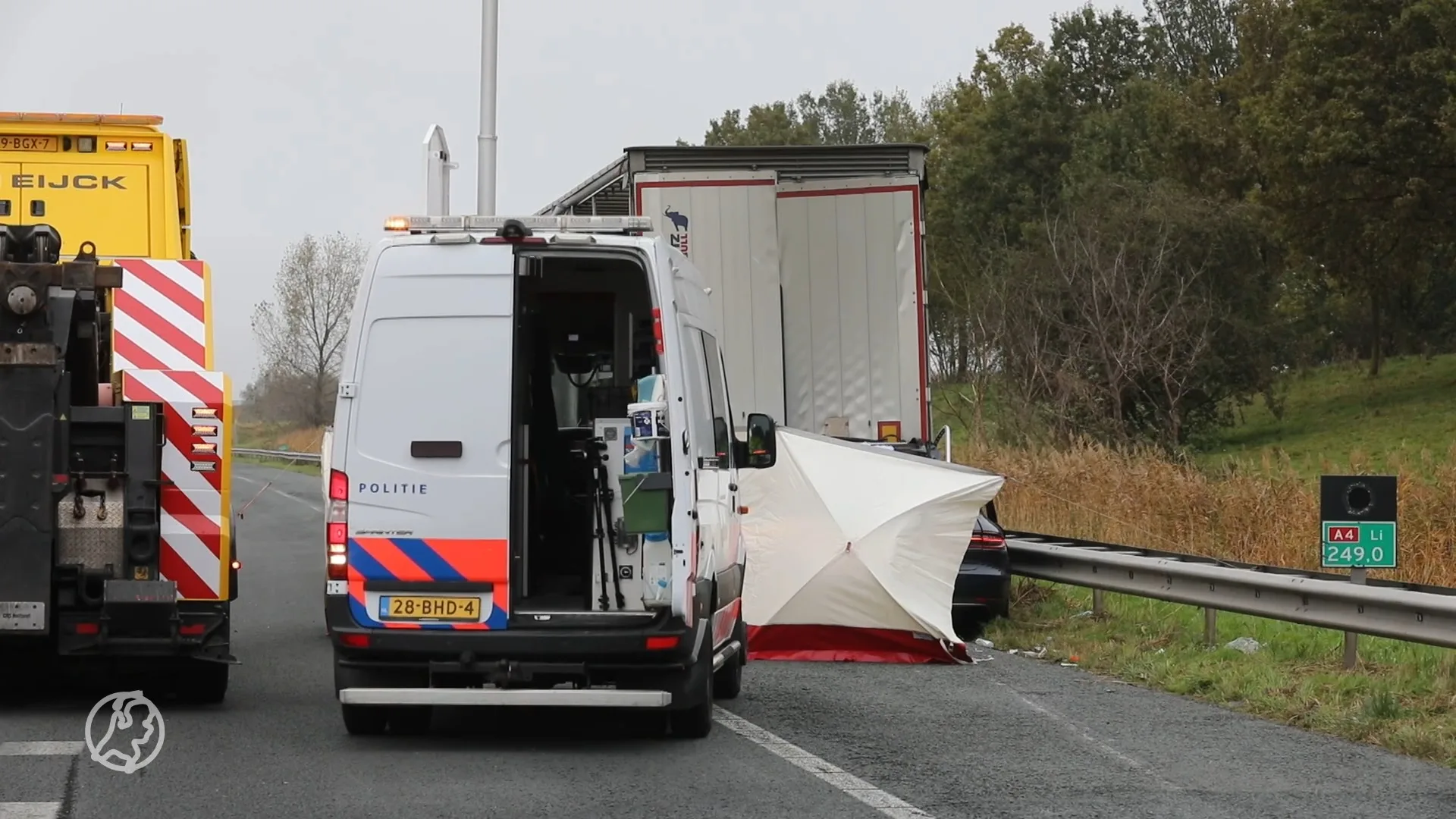Truckers vrij na dodelijk ongeluk A4, onderzoek gaat door