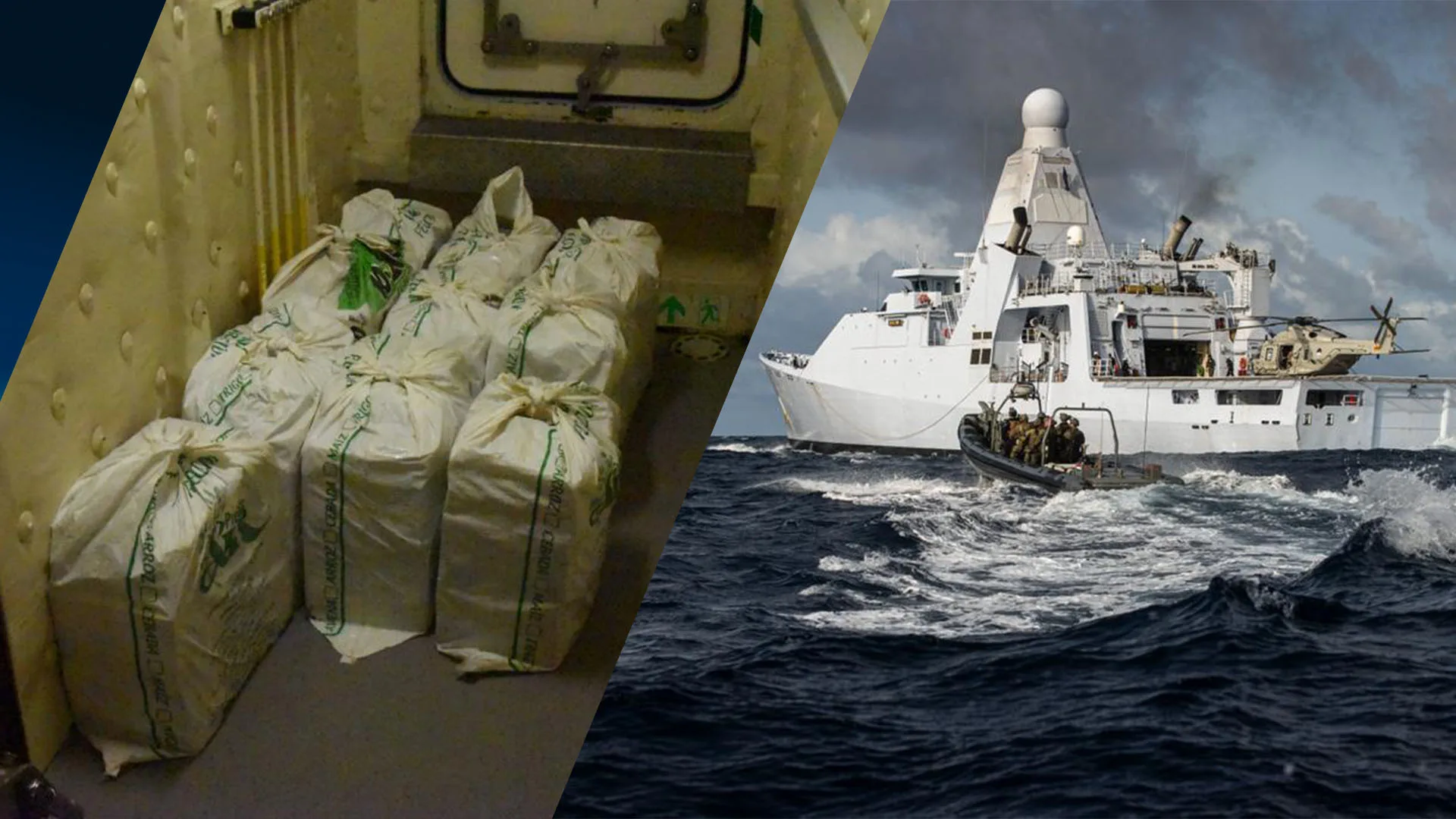 Koninklijke Marine onderschept 700 kilo cocaïne in Caribisch gebied