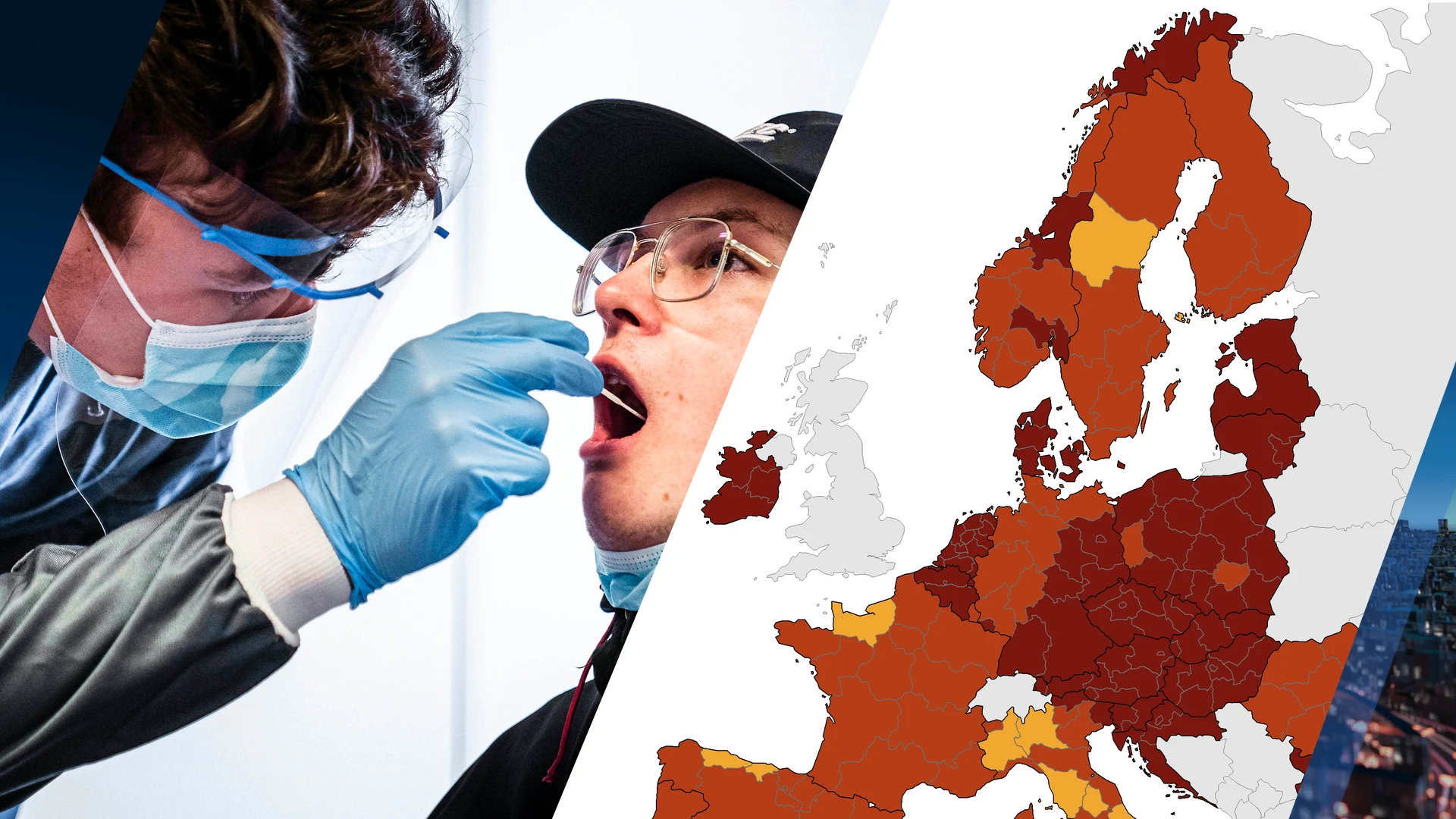 Nederland blijft donkerrood op Europese coronakaart, stijging gaat wel minder snel