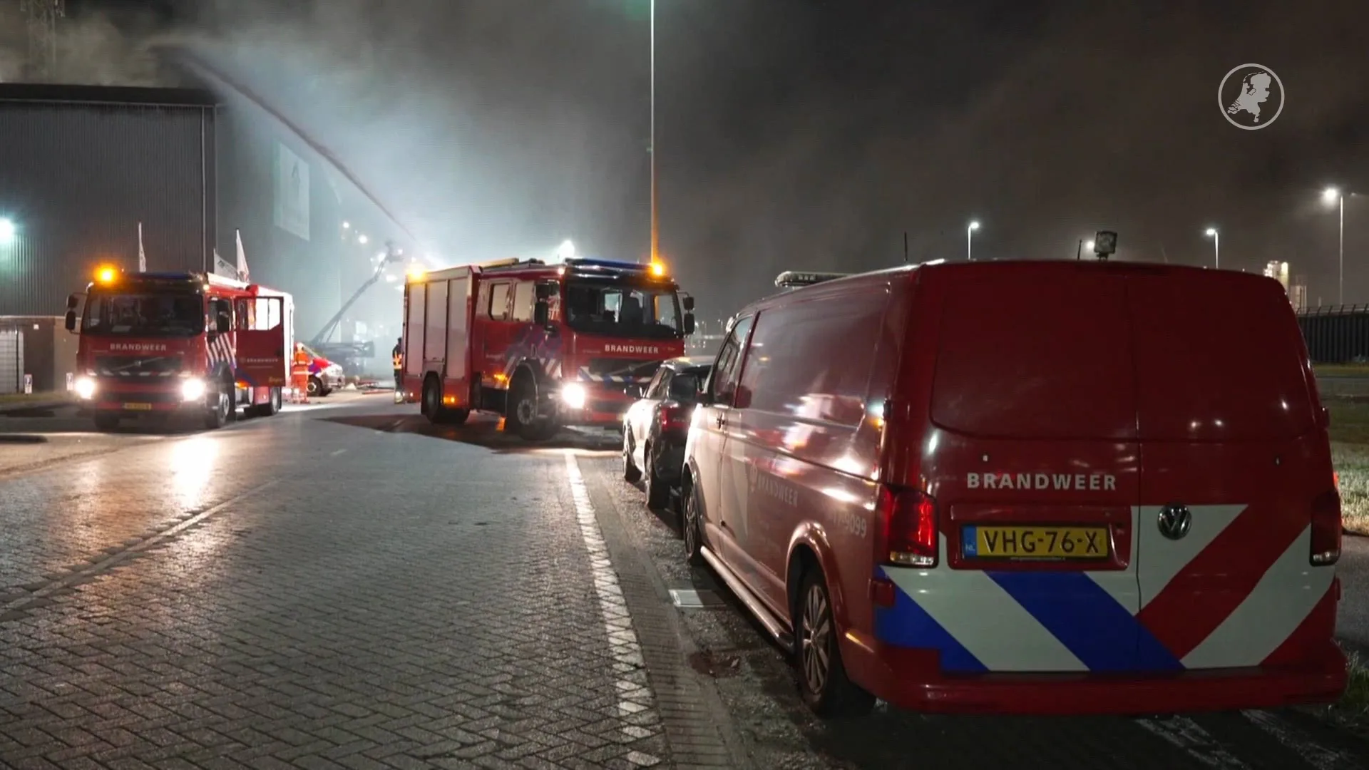 Grote brand in Rotterdamse Botlekgebied