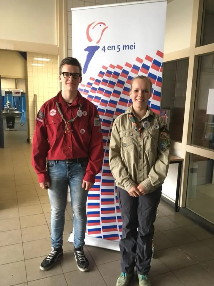 Kinke en Sybe enige scouts bij Nationale Herdenking: ‘Hopelijk hoeft dit maar een keer’