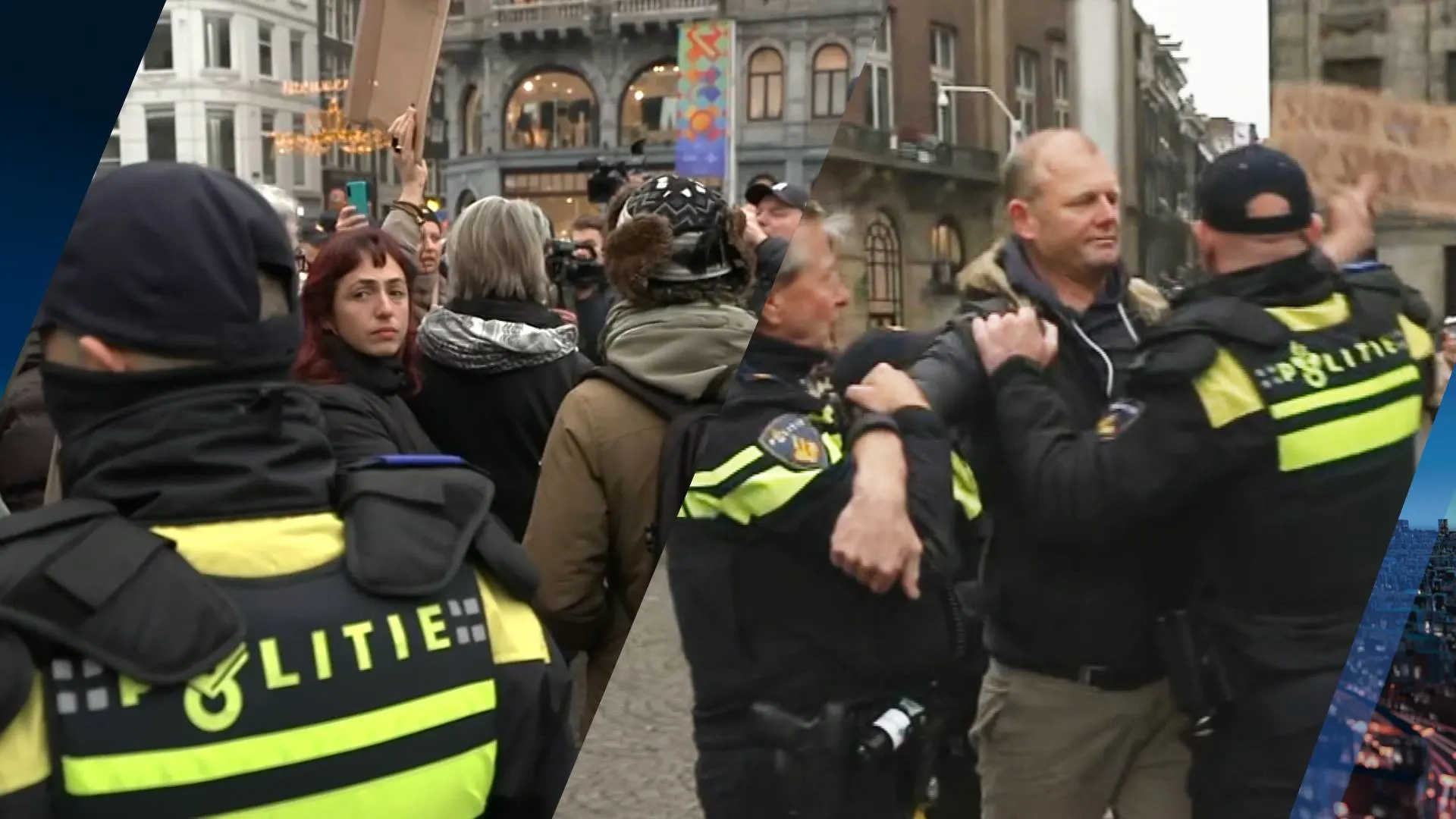 Ondanks verbod toch activisten op Dam, politie aanwezig