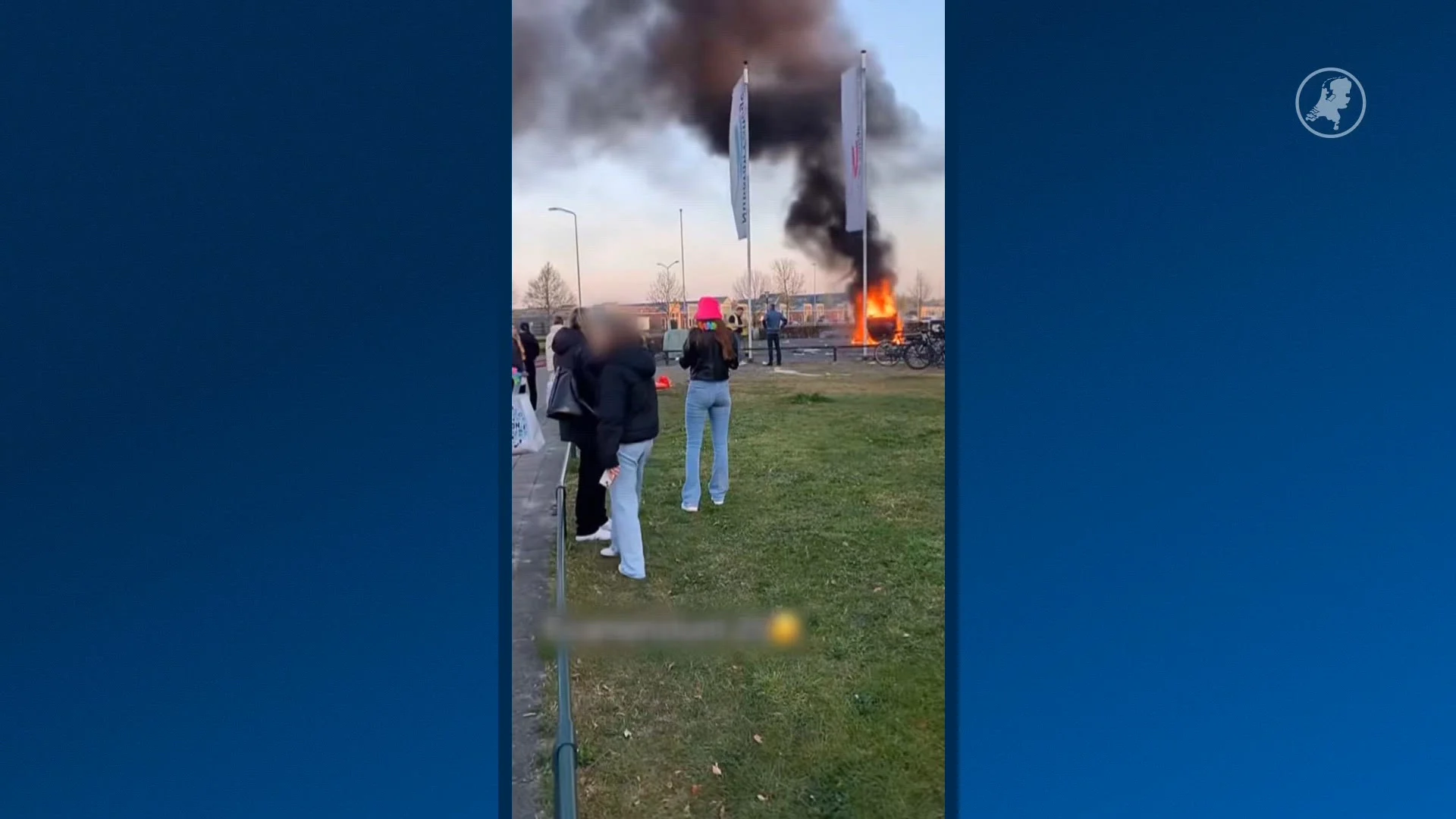 Examenstunts lopen volledig uit de hand: auto in brand, aanhoudingen