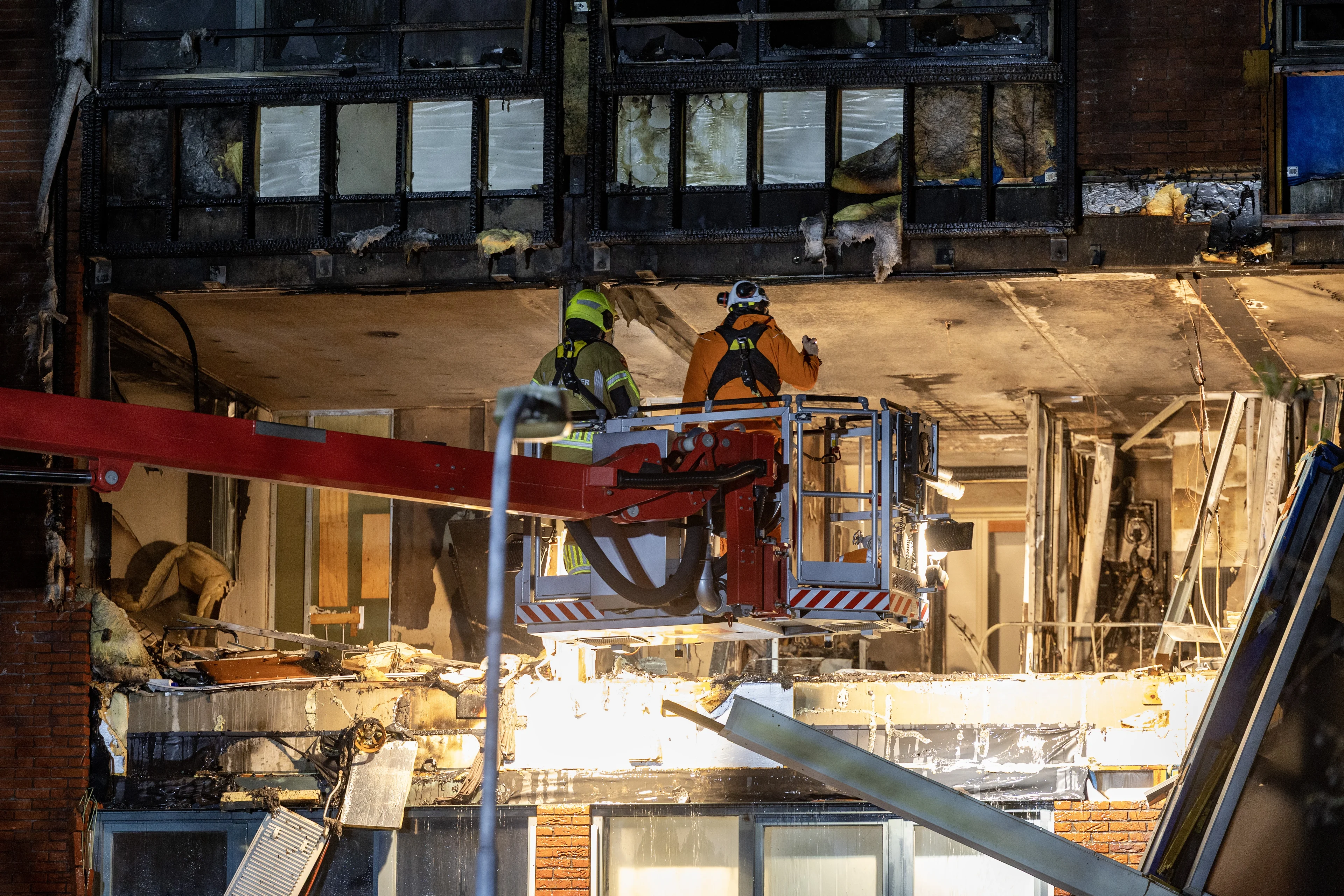 Geen slachtoffers gevonden in uitgebrande appartementen Heerhugowaard