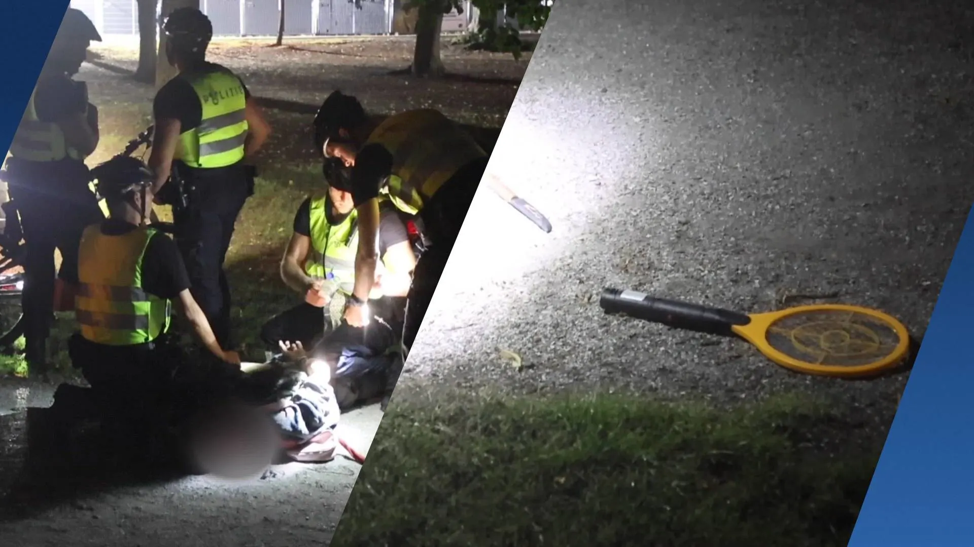 Agent zelf geraakt met pepperspray bij aanhouding van man met mes en vliegenmepper