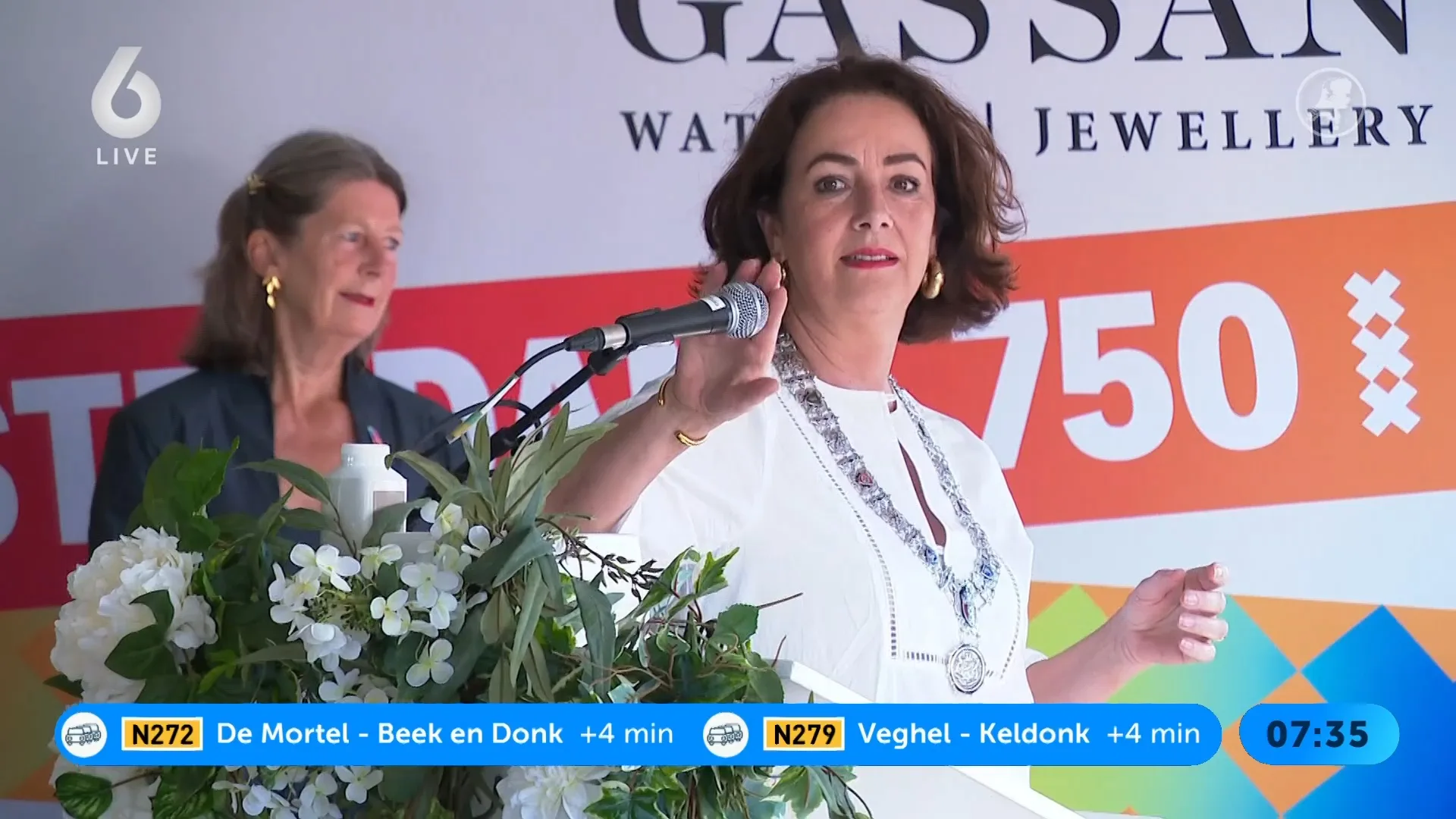 Groot feest in Amsterdam tijdens 750 jarig bestaan