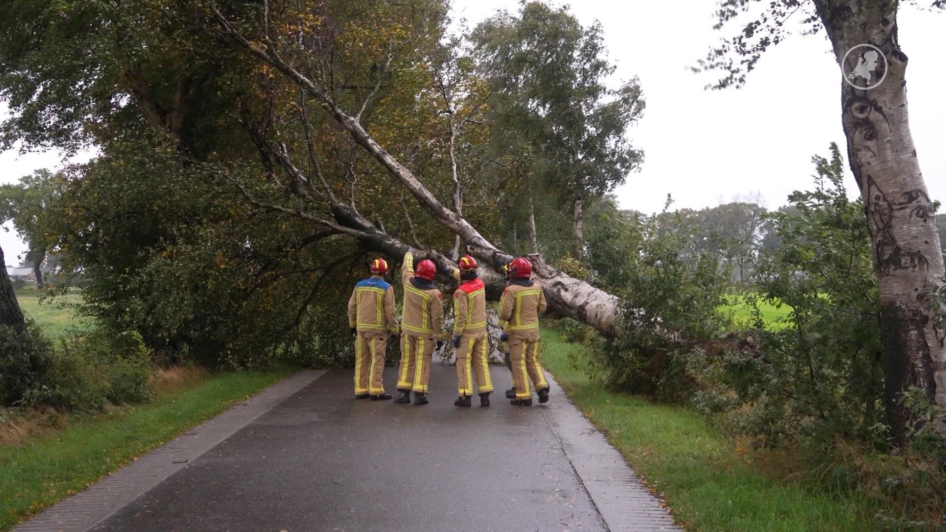 Storm Amy raast door Nederland