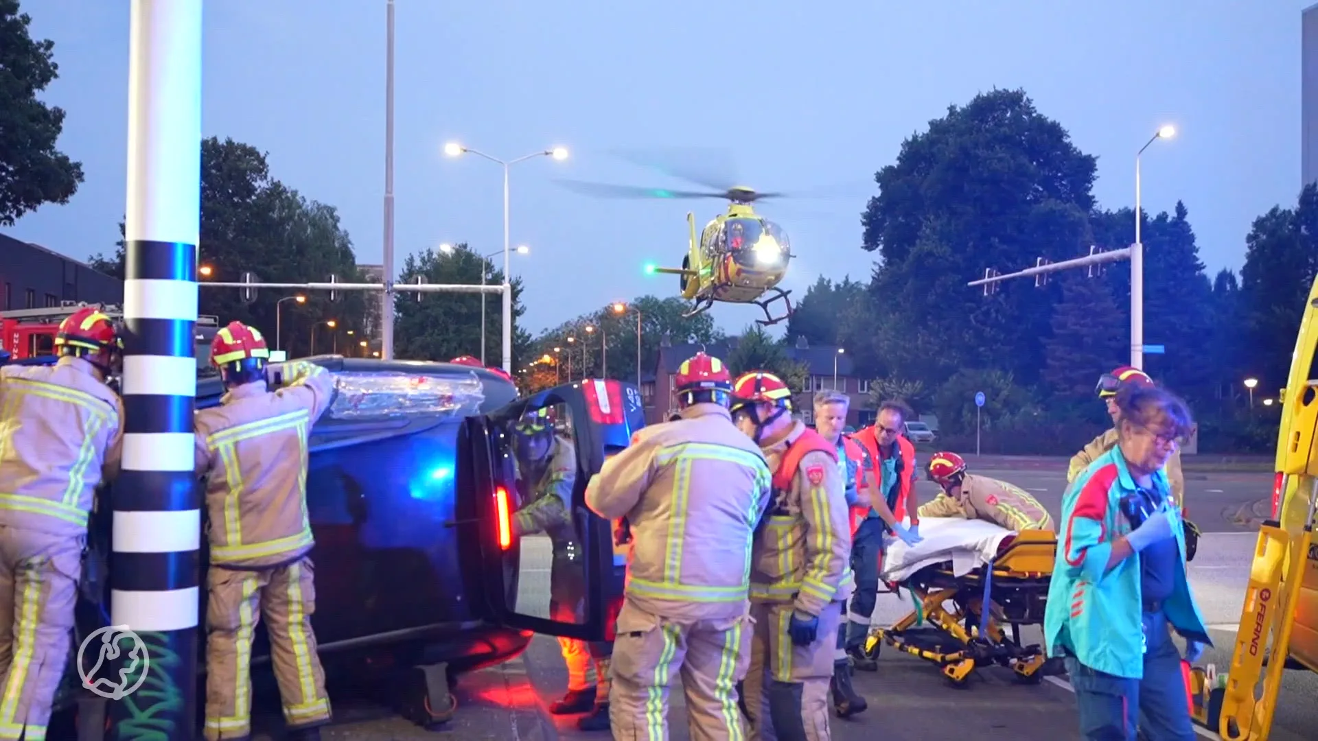 Bestuurder onder invloed vlucht na zwaar ongeluk