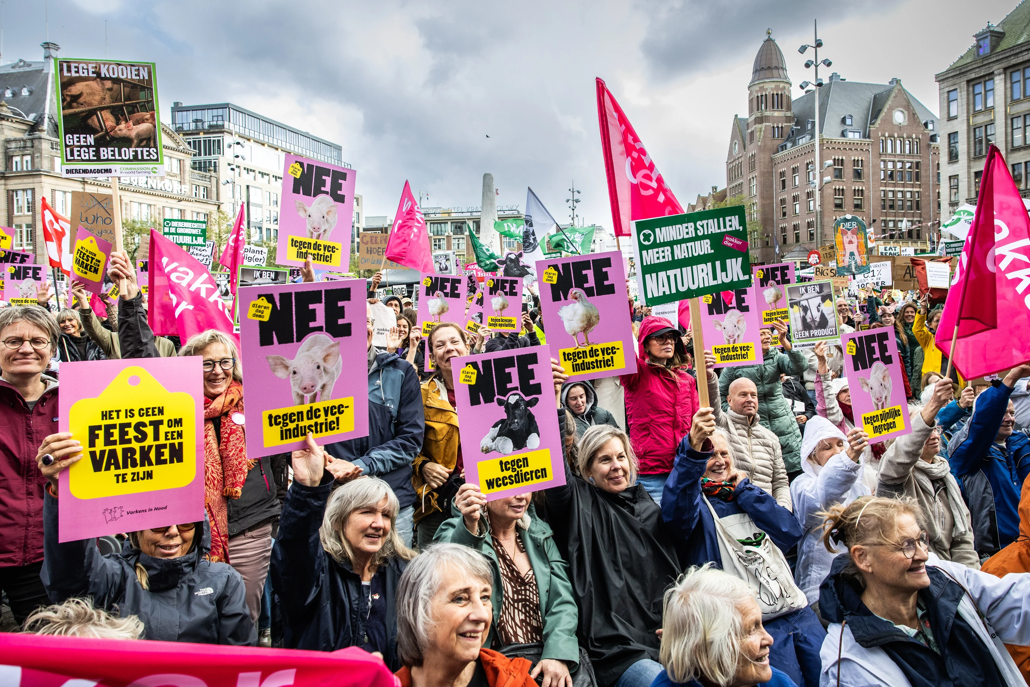 Dierendag ook demonstratiedag: 6000 actievoerders willen einde aan leed in veehouderij