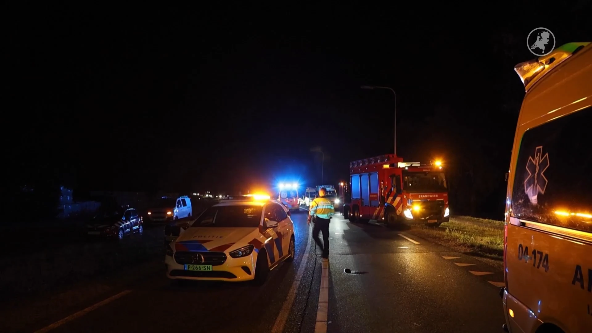 Man (33) overleden bij heftig ongeval met meerdere auto's bij Raalte