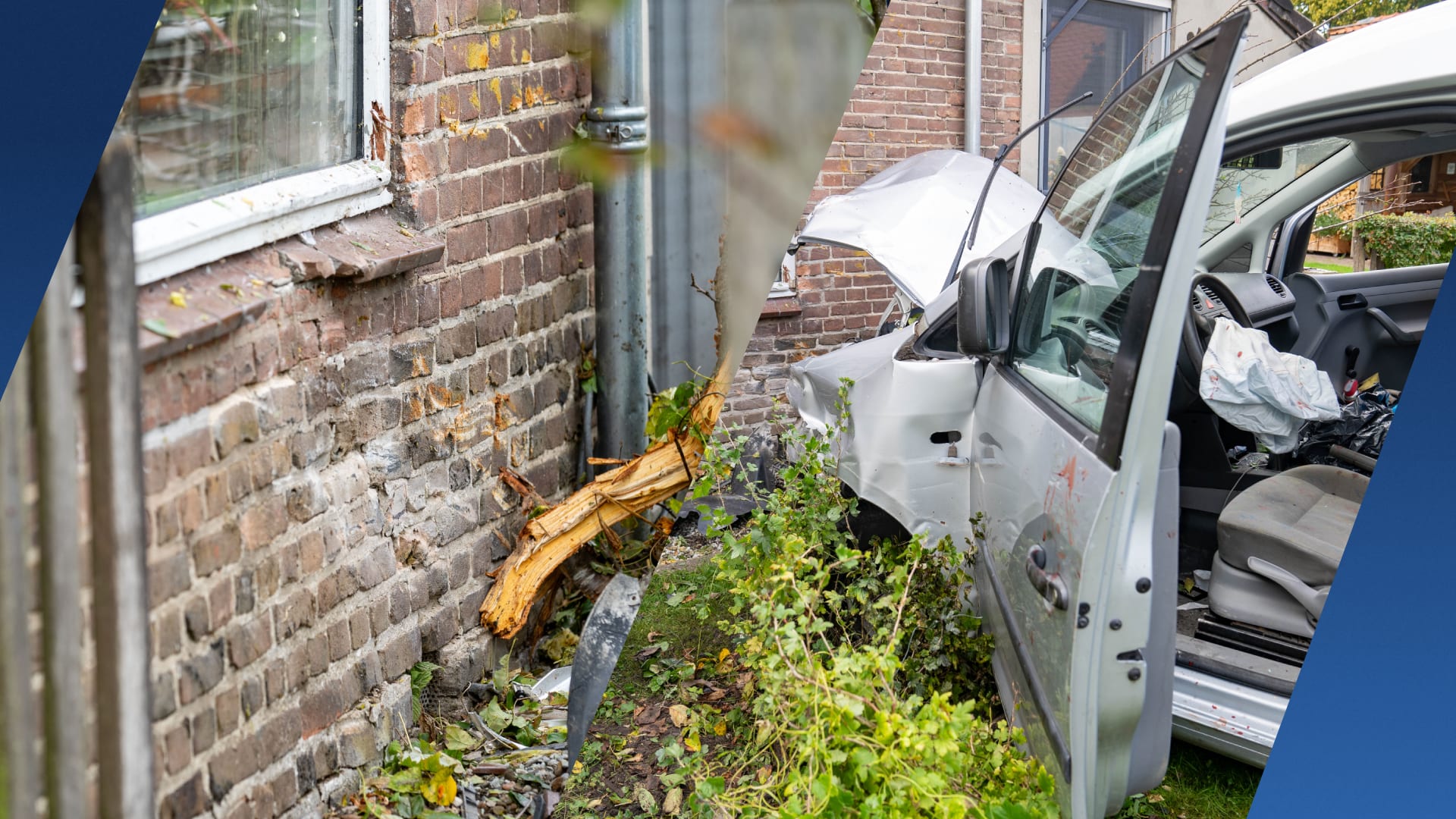 Auto knalt tegen woning in Eerbeek: bestuurder beschonken achter het stuur