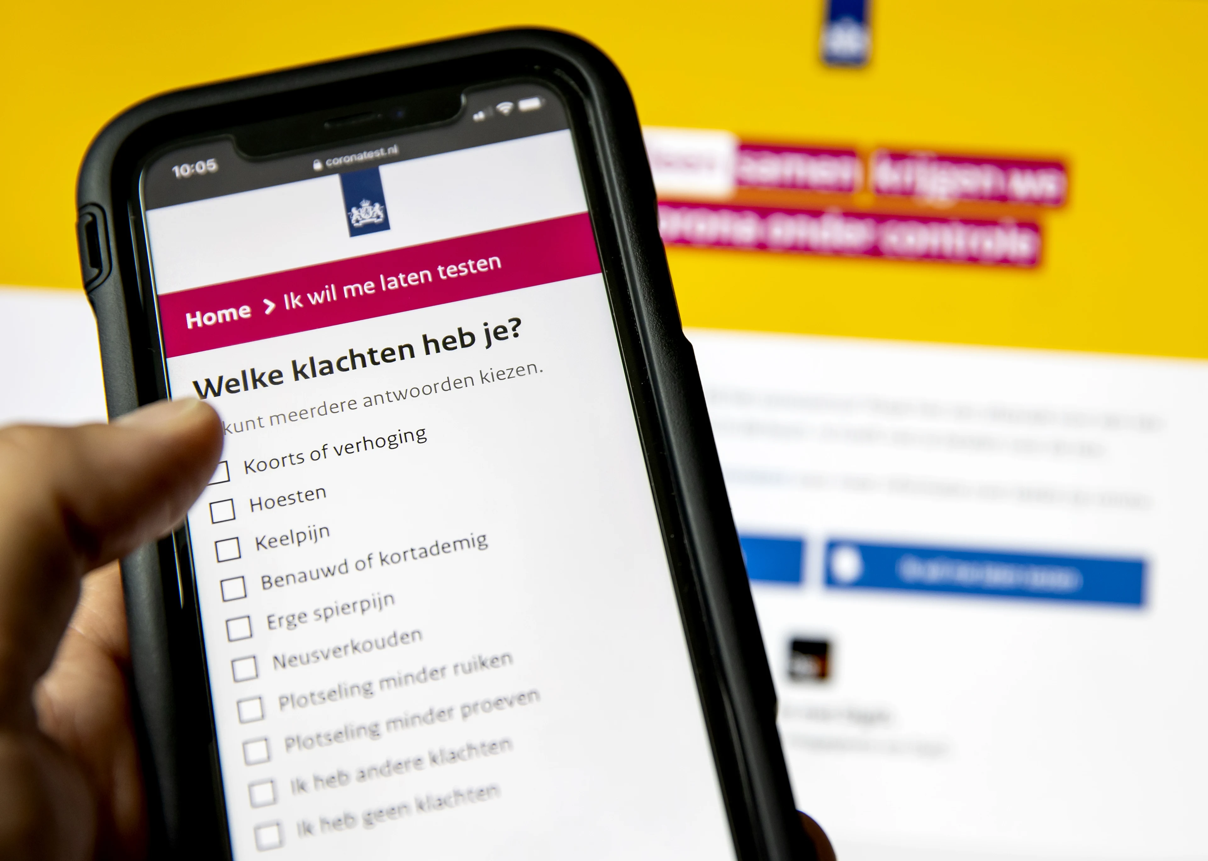 Storing verholpen, afspraak maken voor coronatest weer mogelijk