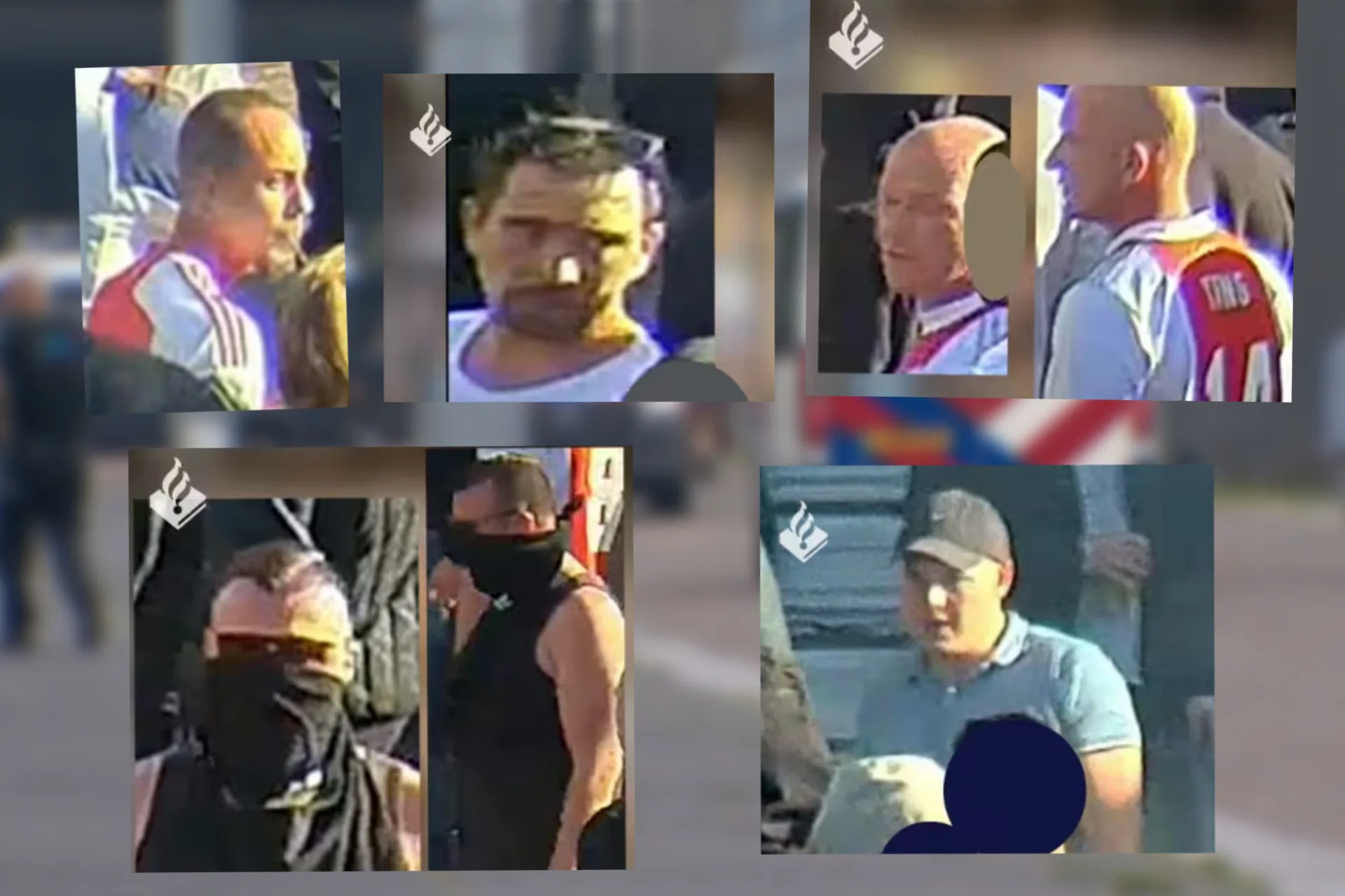 Politie plaatst foto's van verdachte stenengooiers bij Klassieker