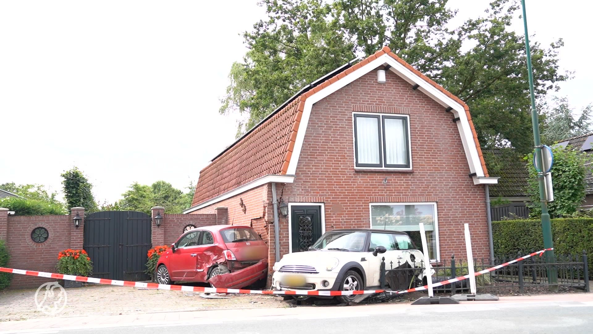 Ravage in Kaatsheuvel: minderjarige botst tegen woning