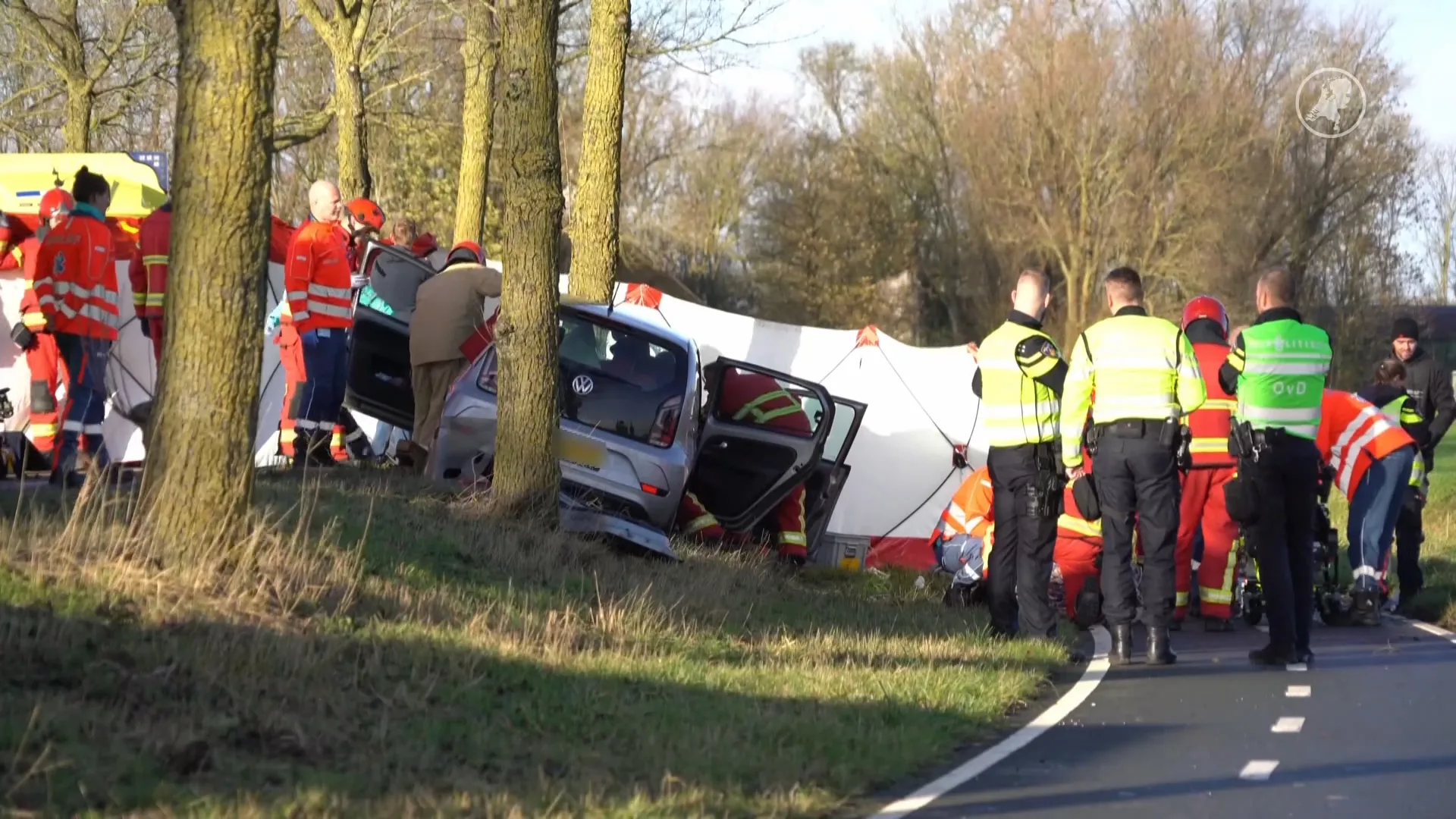 Zwaargewonden bij eenzijdig ongeluk in Den Ham