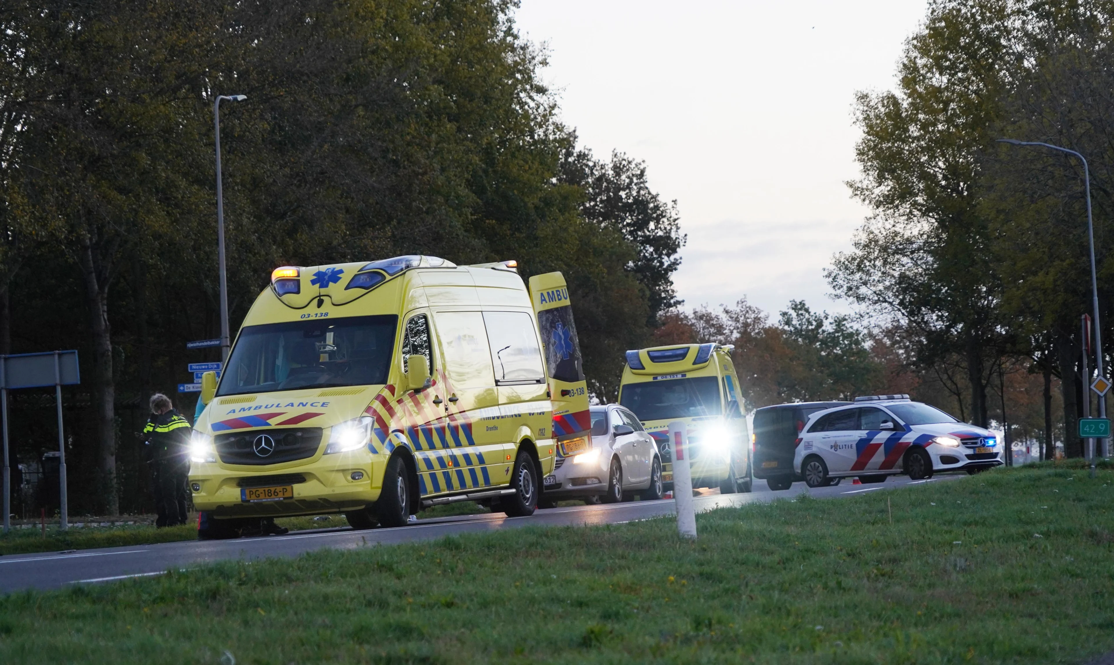 Fietser overleden na botsing met auto in Coevorden