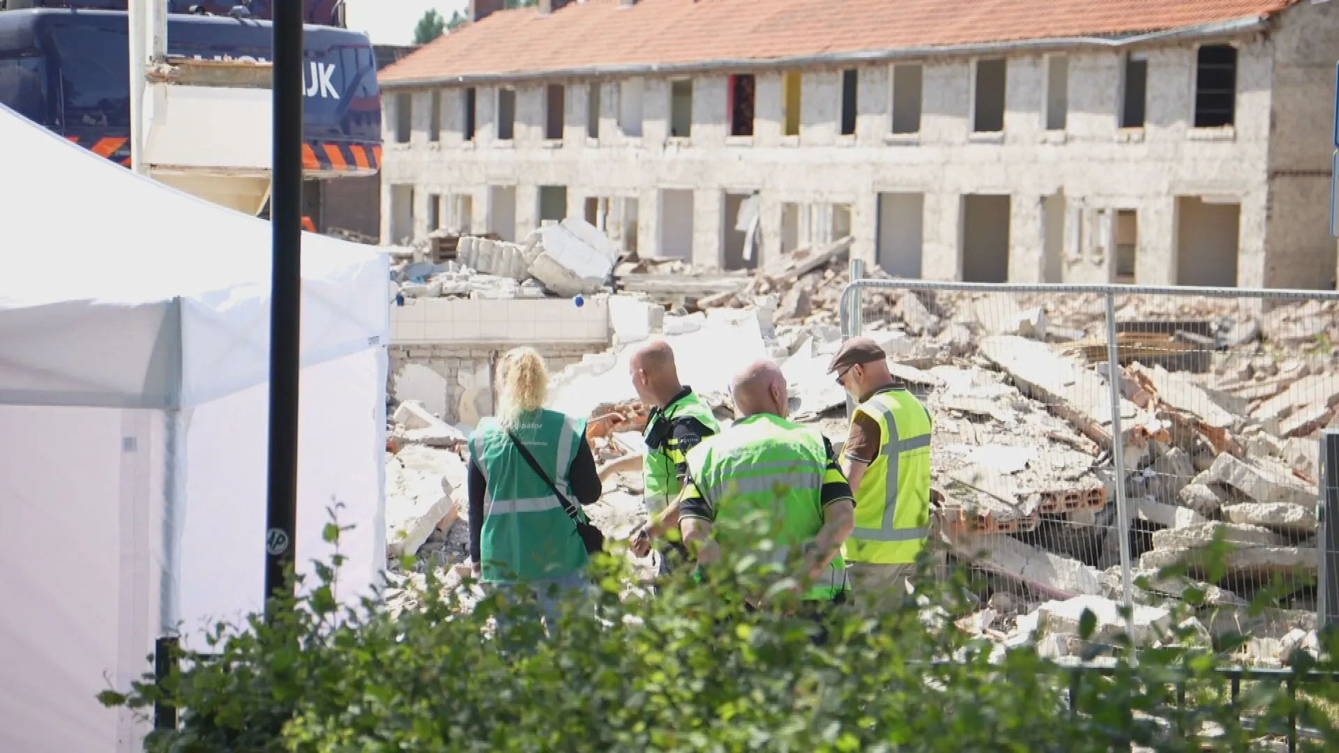 Werknemer overlijdt onder instortende muur in Spijkenisse