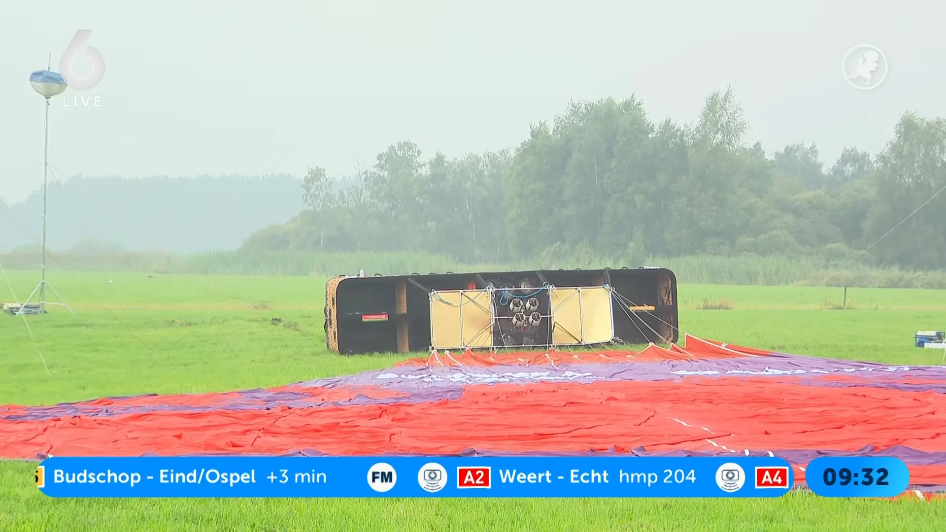 Drie van de vijf gewonden bij luchtballonongeluk zijn zwaargewond