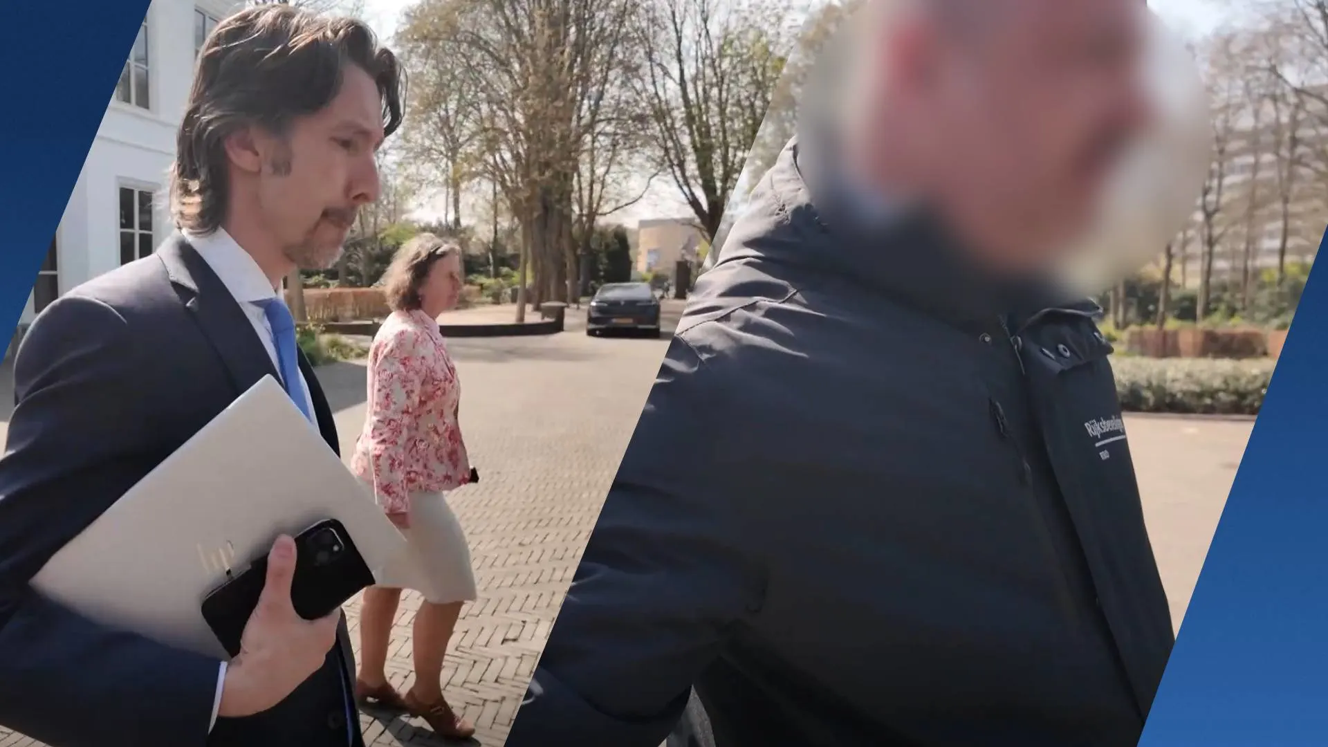 Faber loopt weg voor pers, beveiliger houdt journalist tegen