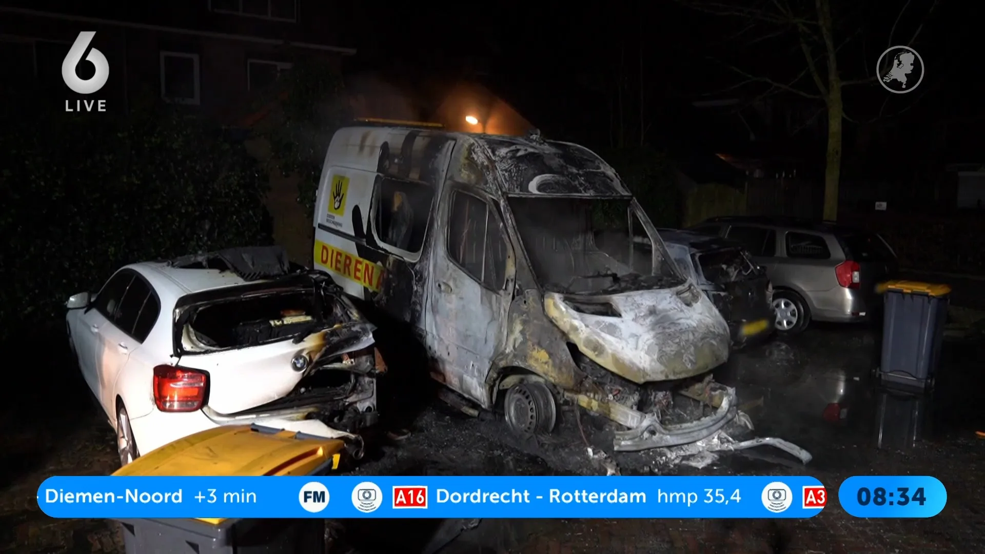 Nachtelijke branden blijven Deventer teisteren: dierenambulance verwoest