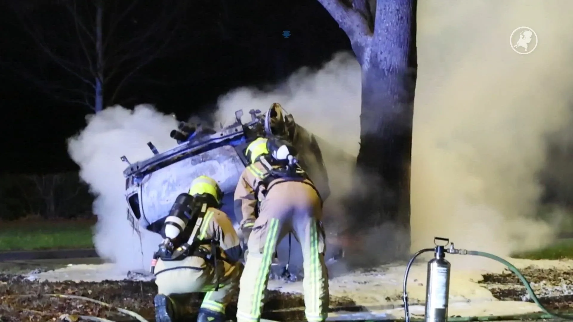 Zware crash na politieachtervolging in Den Haag