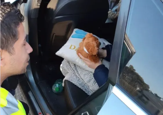 Oekraïens gezin strandt met autopech langs A67 bij Liessel