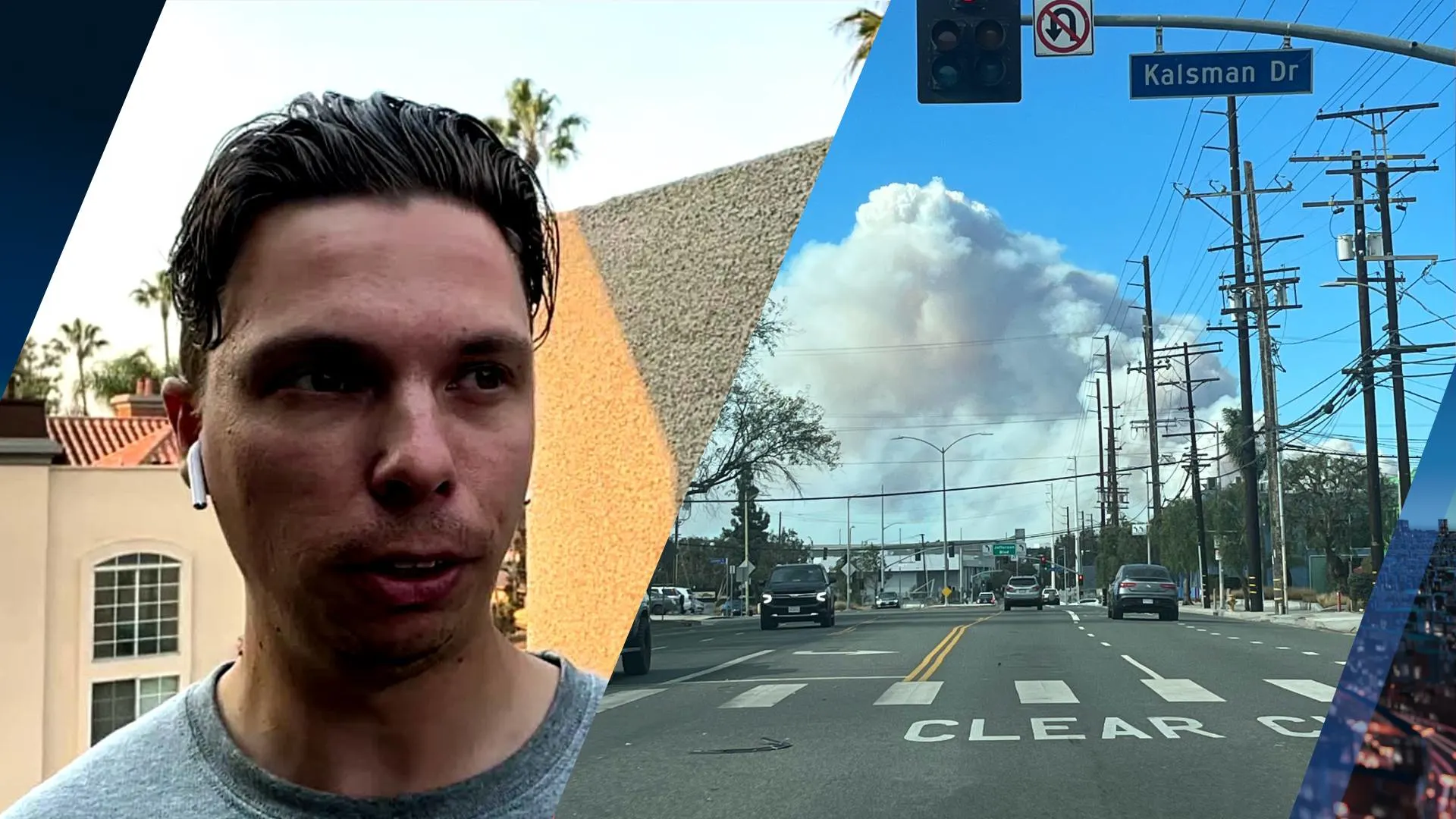 Thomas ziet de vlammen in Los Angeles dichtbij komen: 'Chaos in Hollywood'