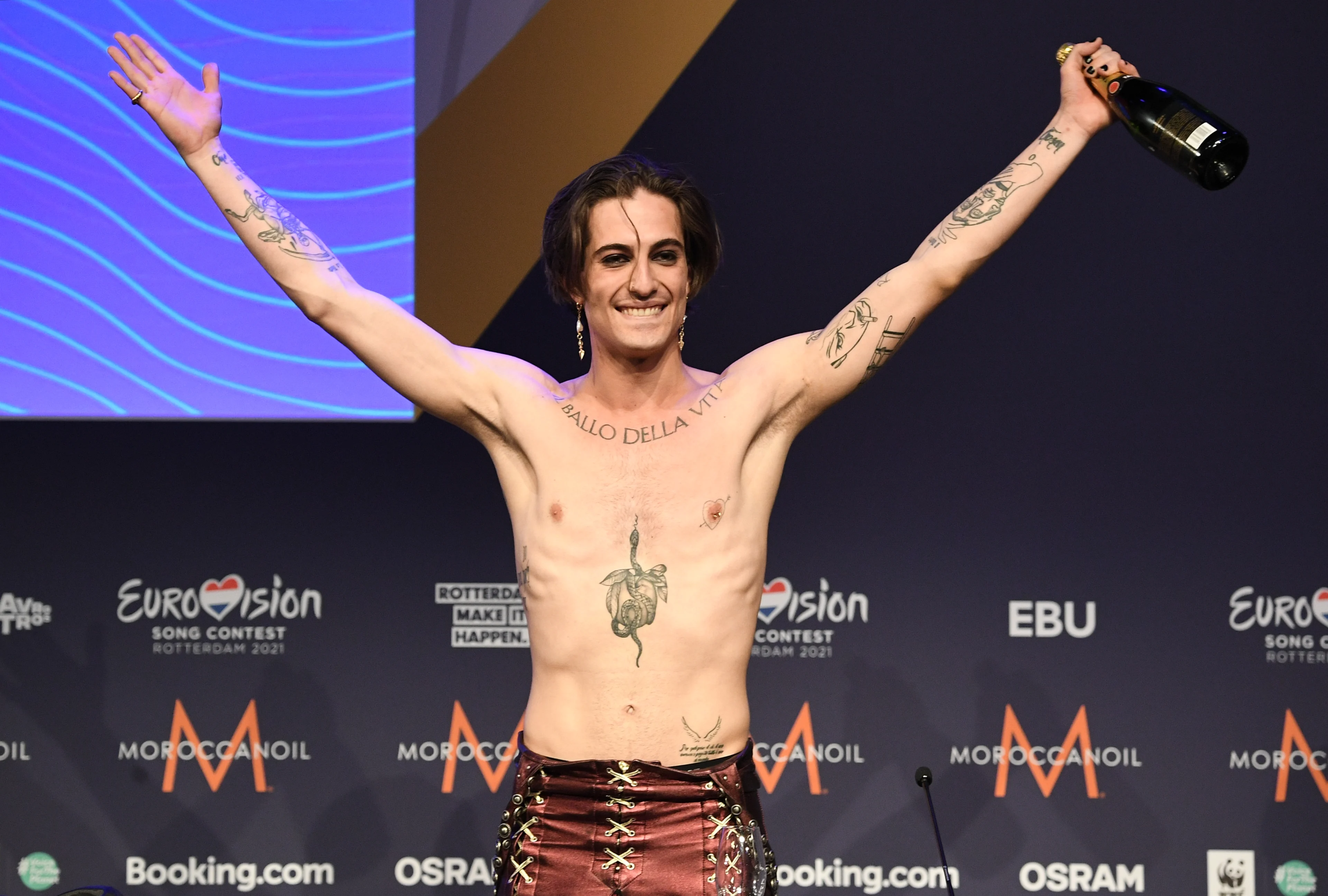 Italiaanse zanger Songfestivalwinnaar Måneskin negatief getest op drugs