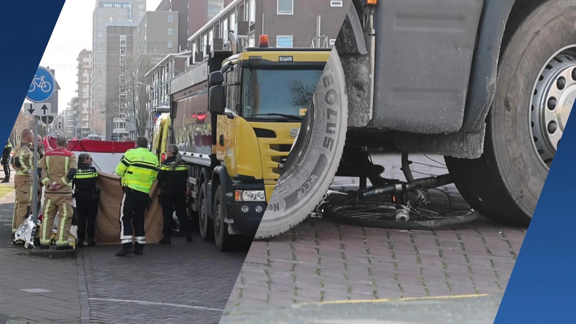 Vrachtwagenchauffeur ziet fietsster over het hoofd: vrouw (58) overleden