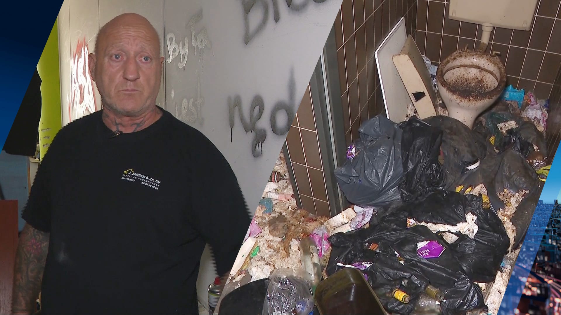 Sloper John moet elke ochtend zwervers uit slooppand slepen: 'Ze poepen in de hoek'