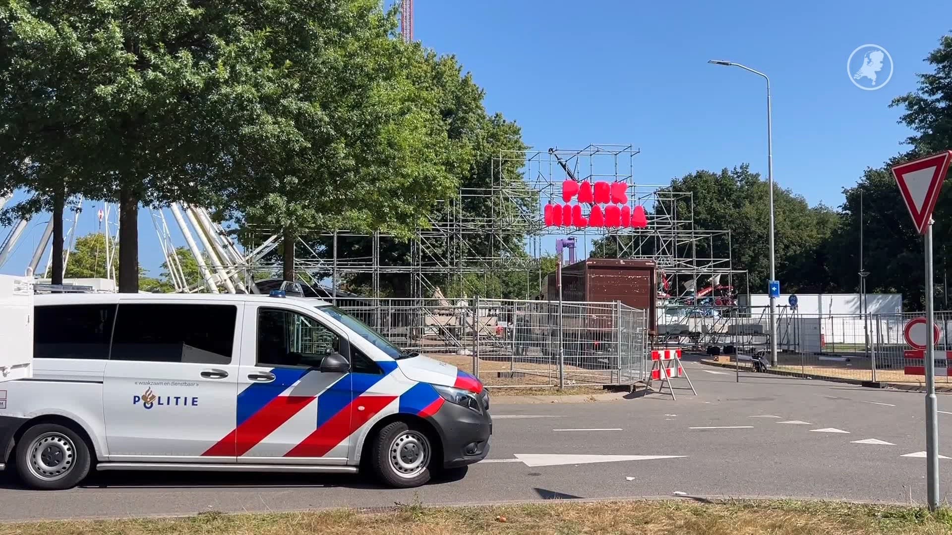 Ongeval tijdens afbouwen kermis in Eindhoven