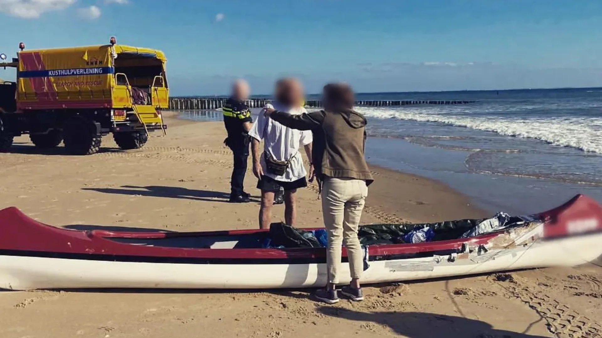 Duitse kajakker uit zee gered in Zeeland: 'Hij had nog 5.100 kilometer te gaan'