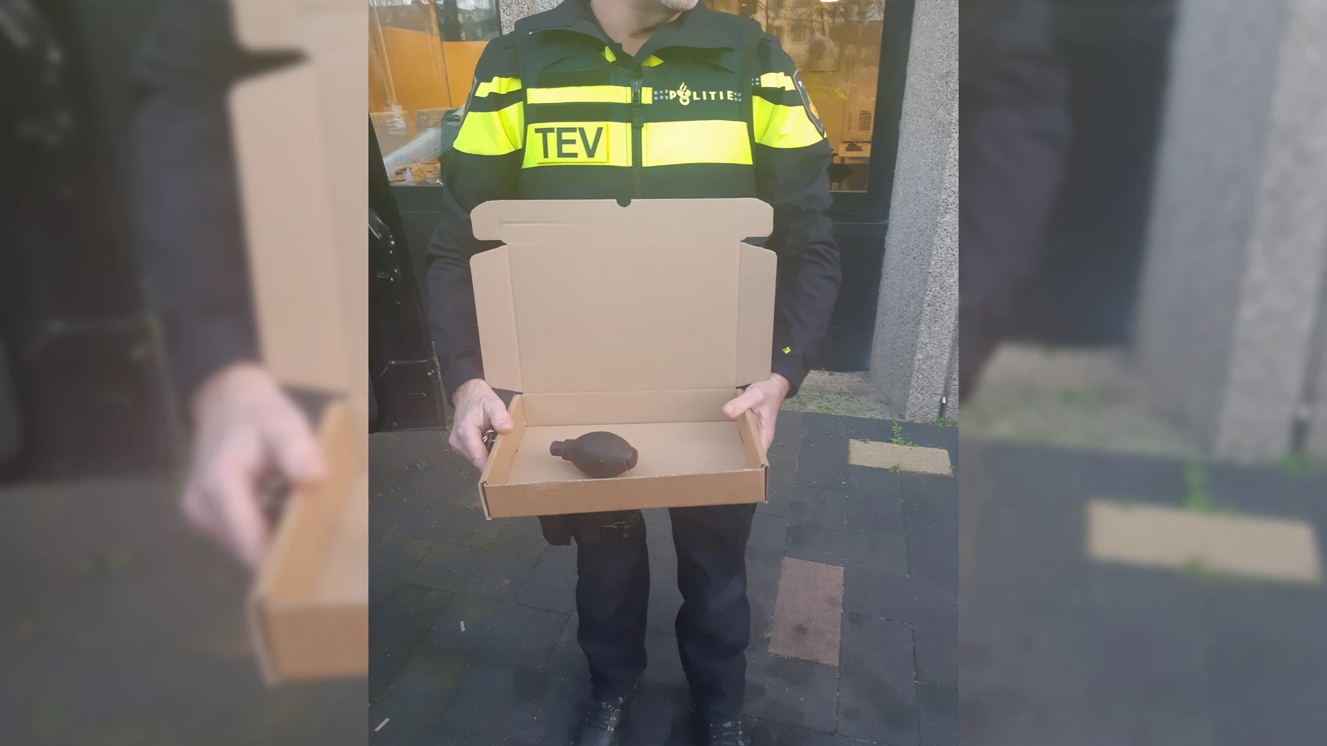 Lege handgranaat gevonden bij hoofdbureau politie Den Haag